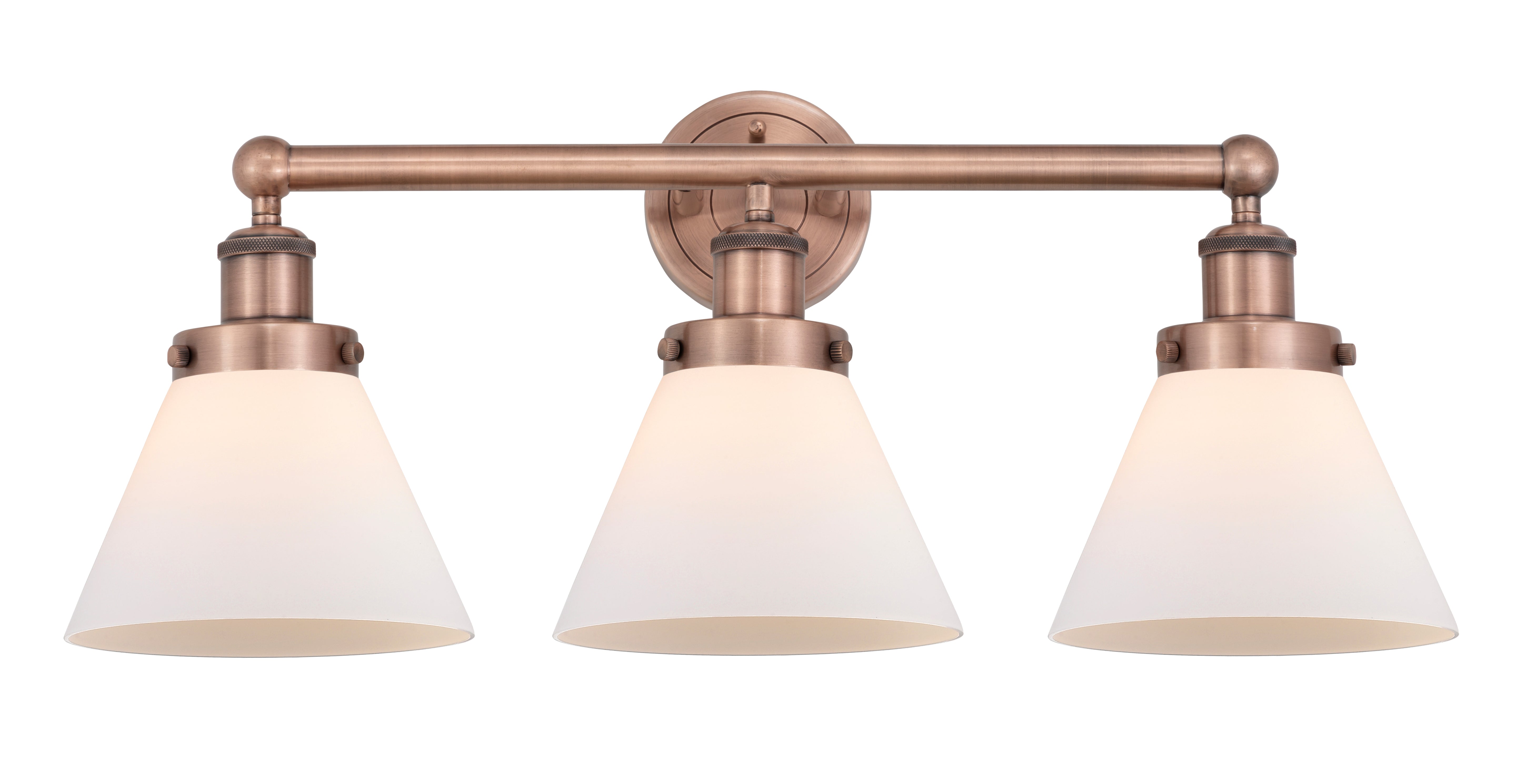 Edison Bath Vanity Light Cast Brass Glass