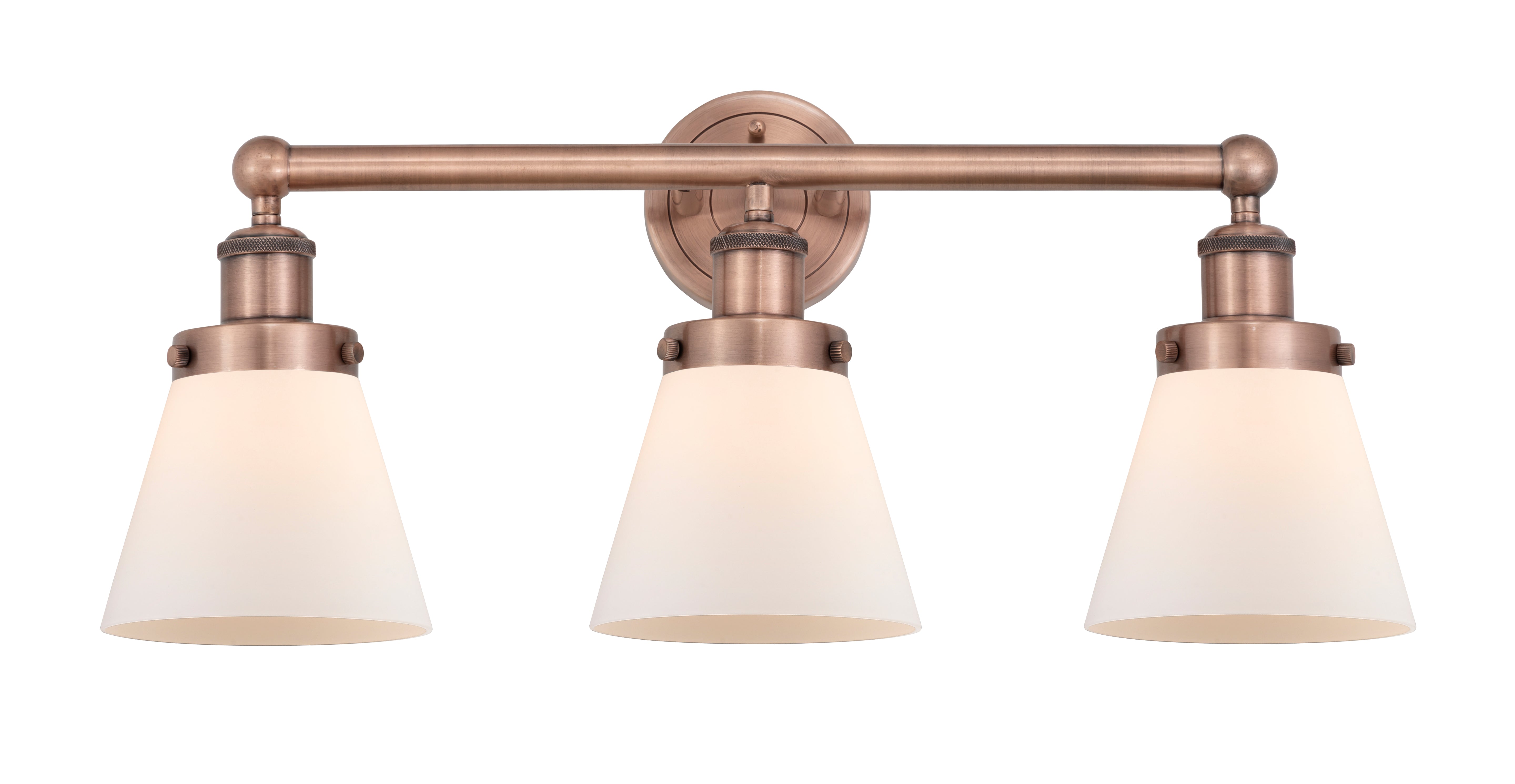 Edison Bath Vanity Light Cast Brass Glass