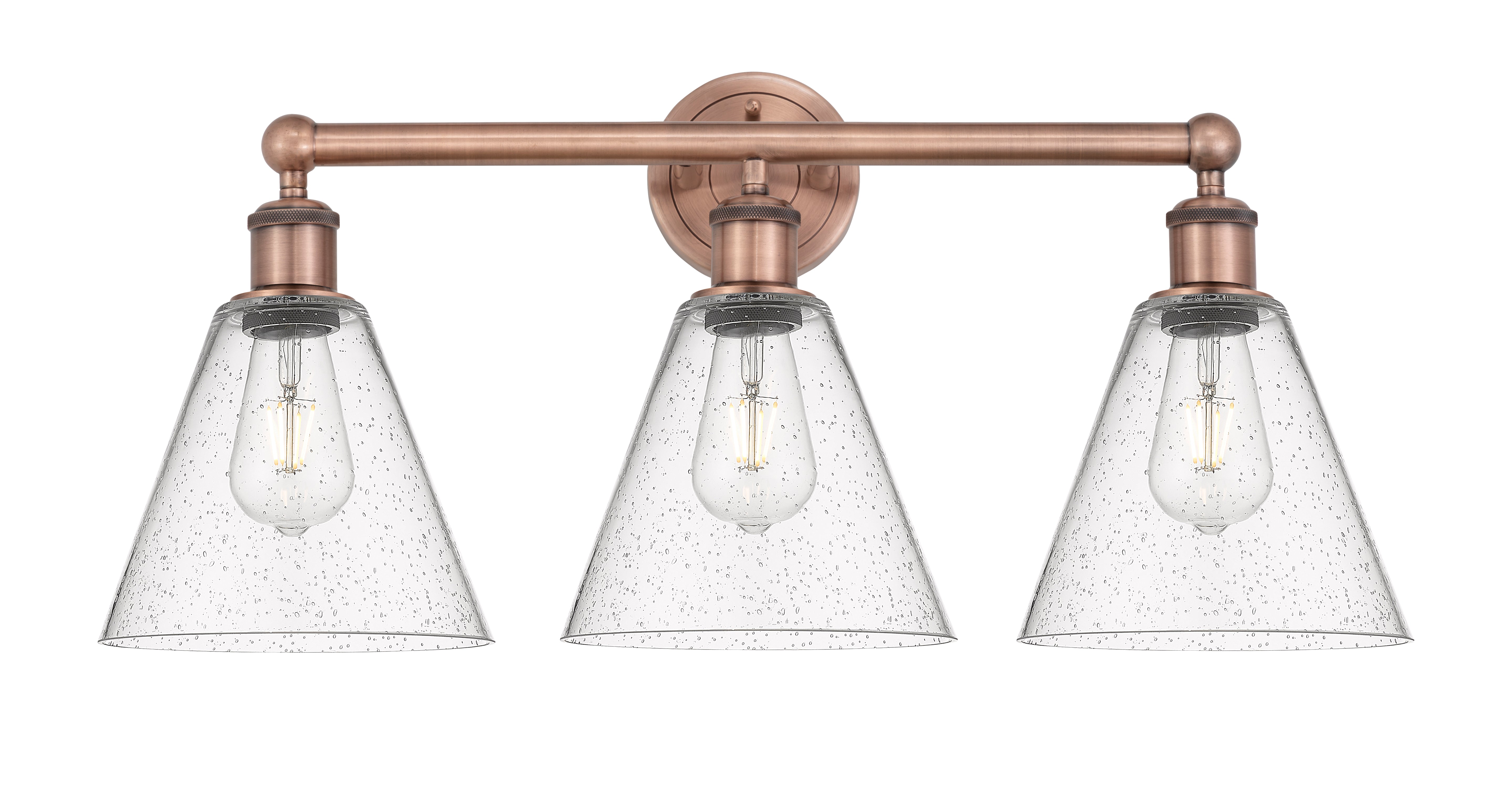 Edison Bath Vanity Light Cast Brass 24.5 Inch