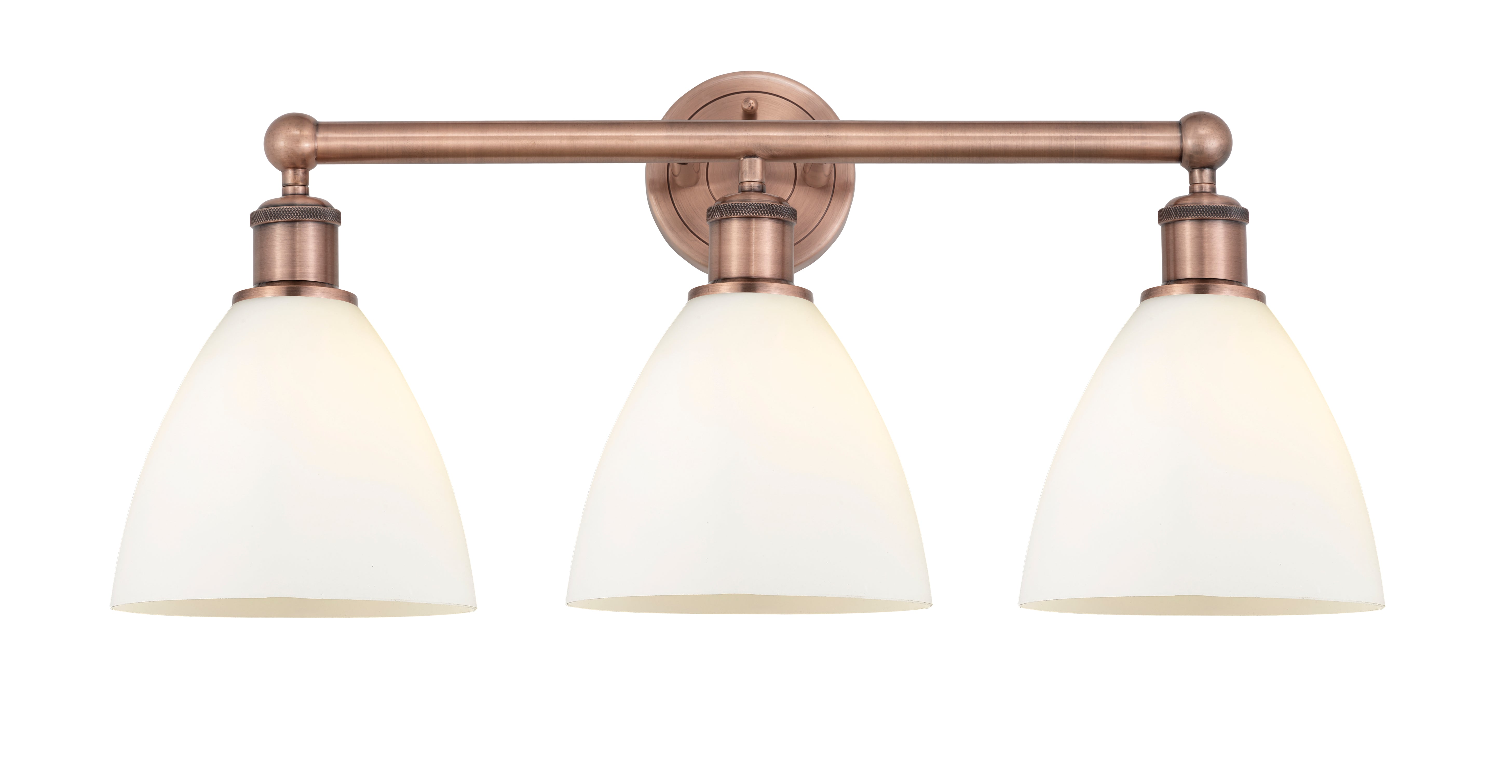 Edison Bath Vanity Light Cast Brass Glass