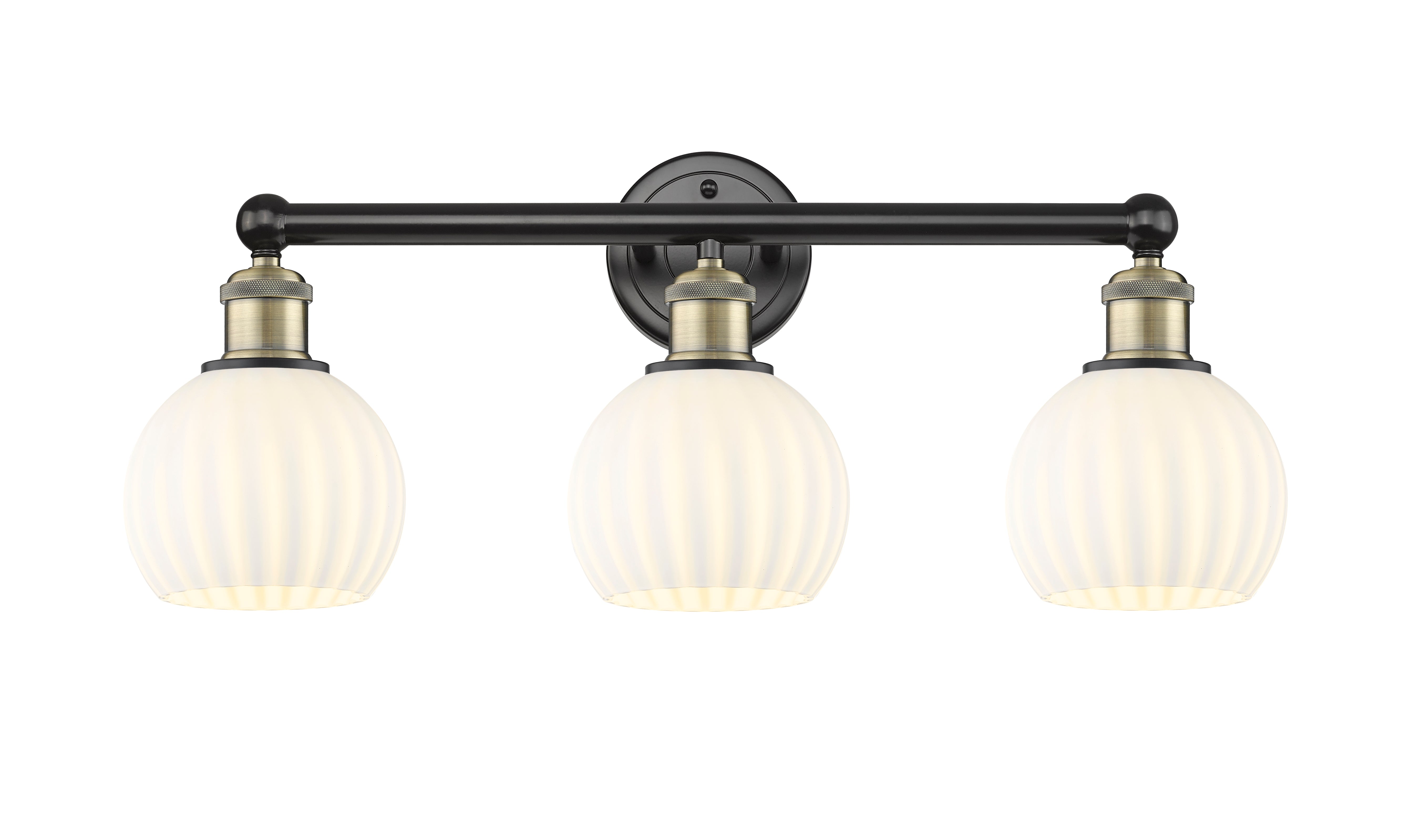 Edison Bath Vanity Light 3 Lights Brass