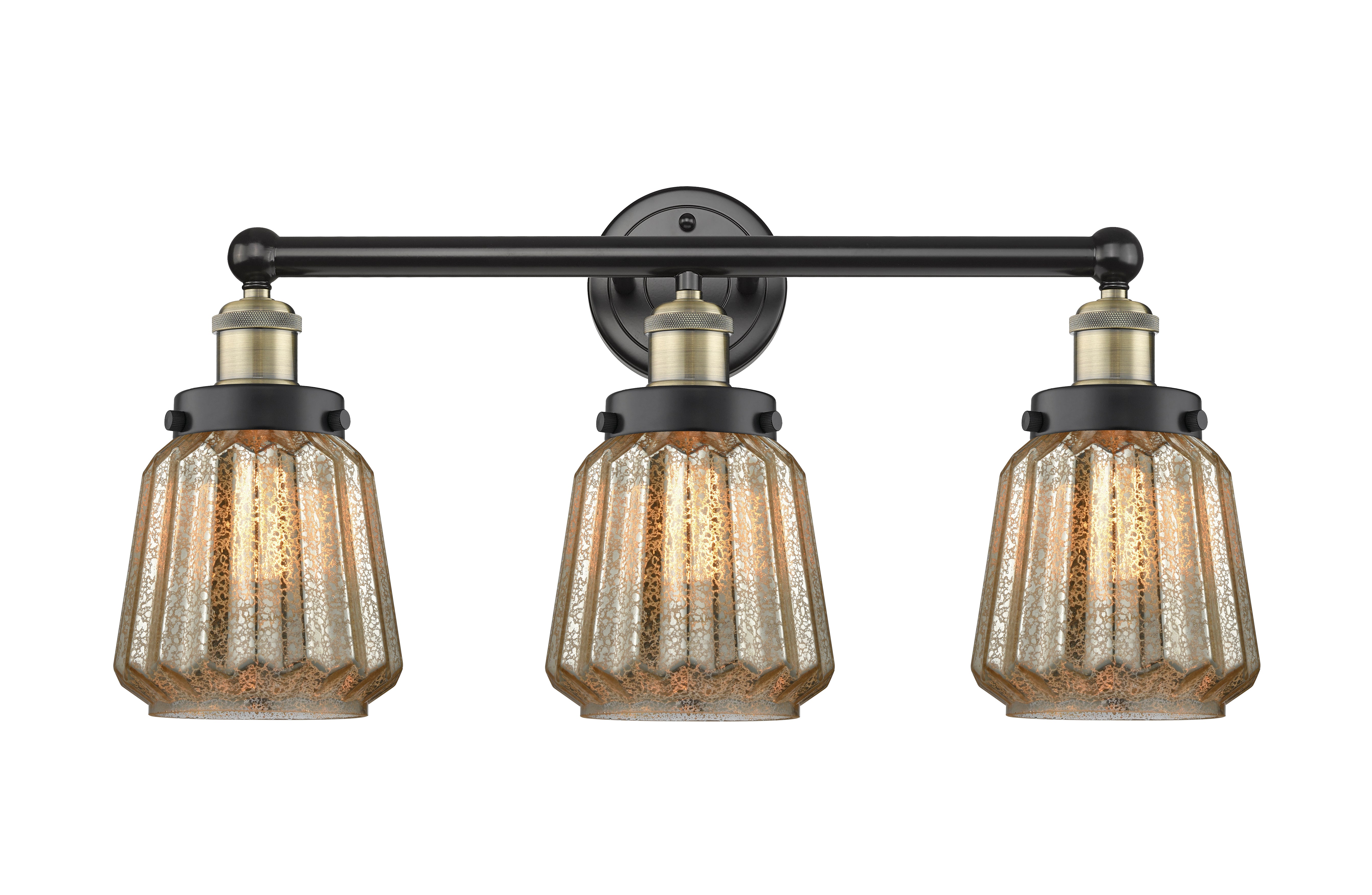 Edison Bath Vanity Light Cast Brass Glass