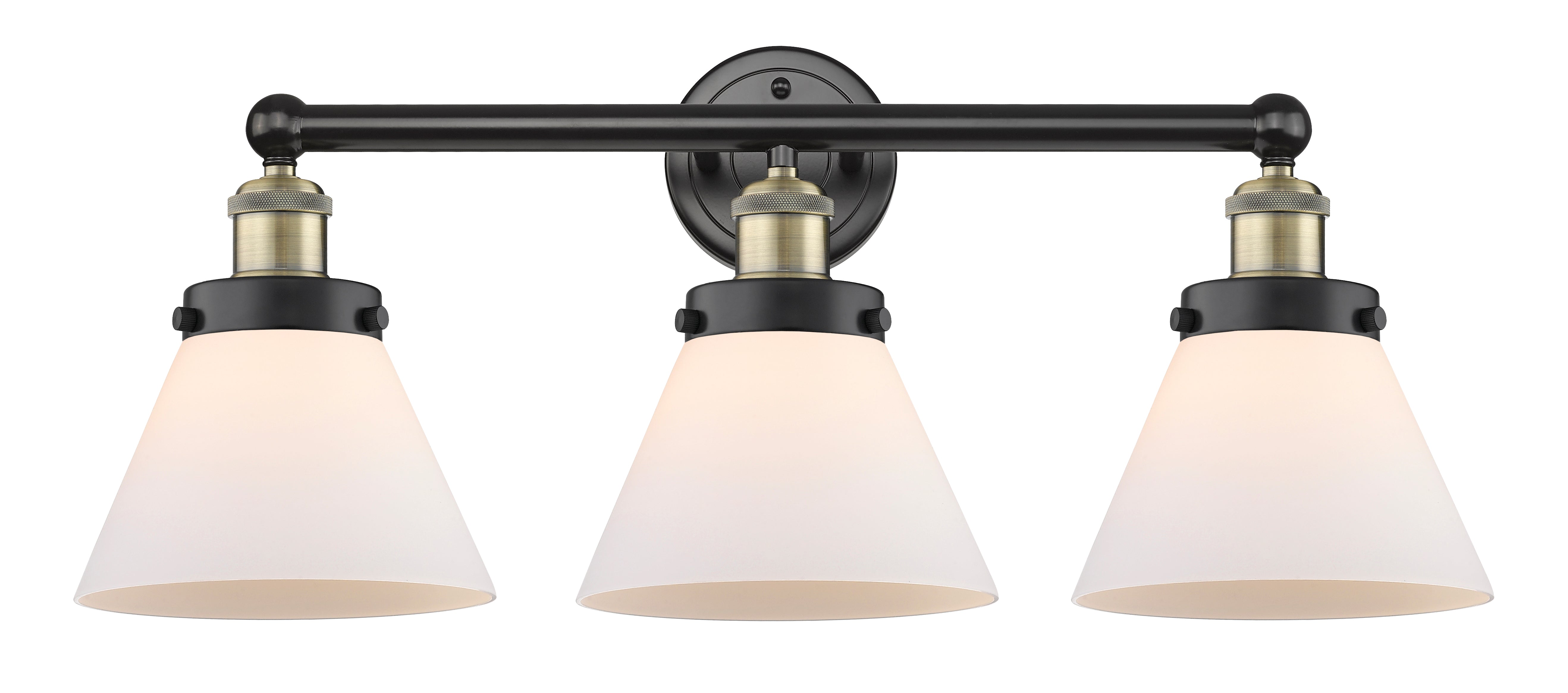 Edison Bath Vanity Light Cast Brass Glass