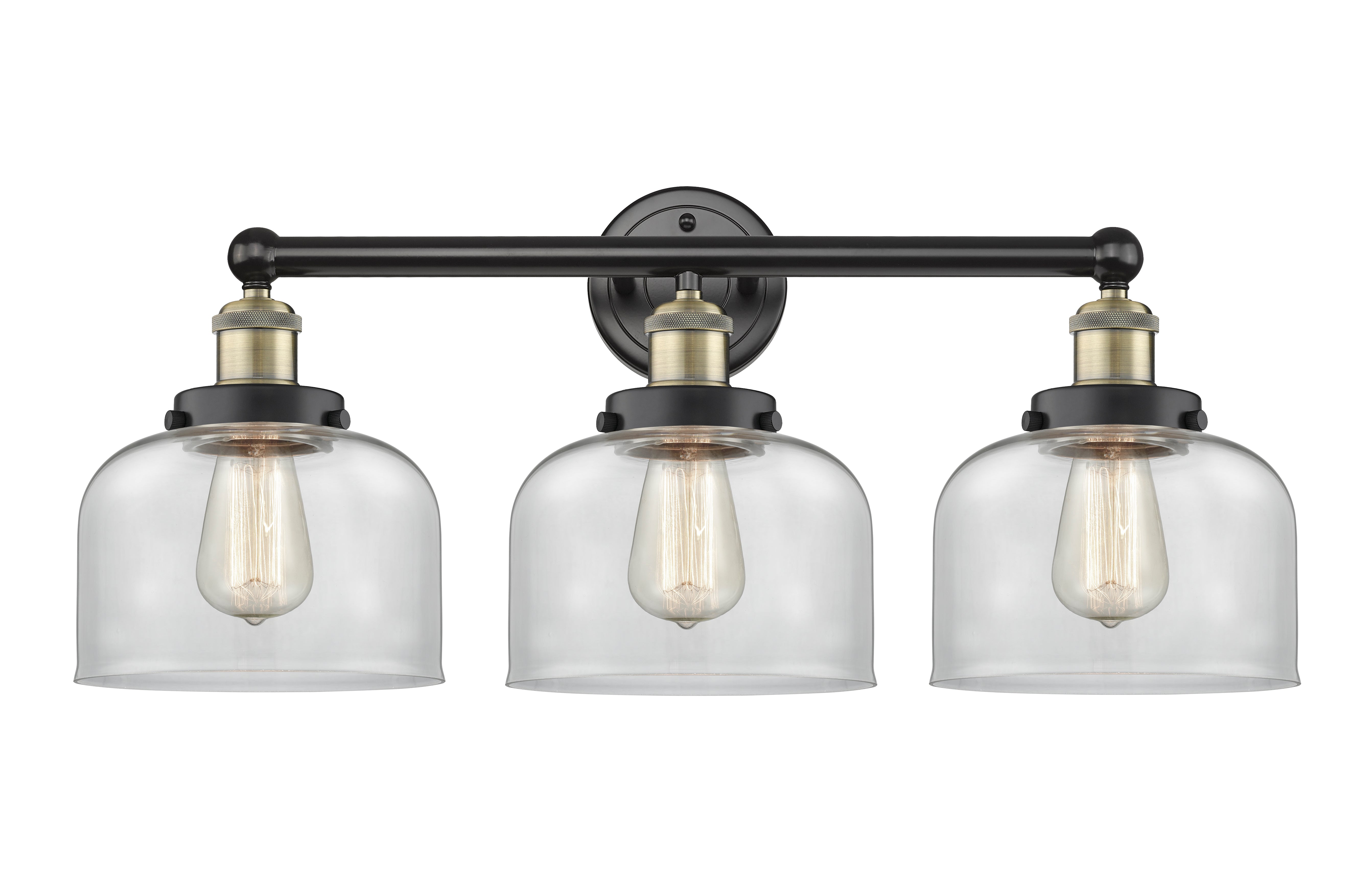 Edison Bath Vanity Light Cast Brass 25"