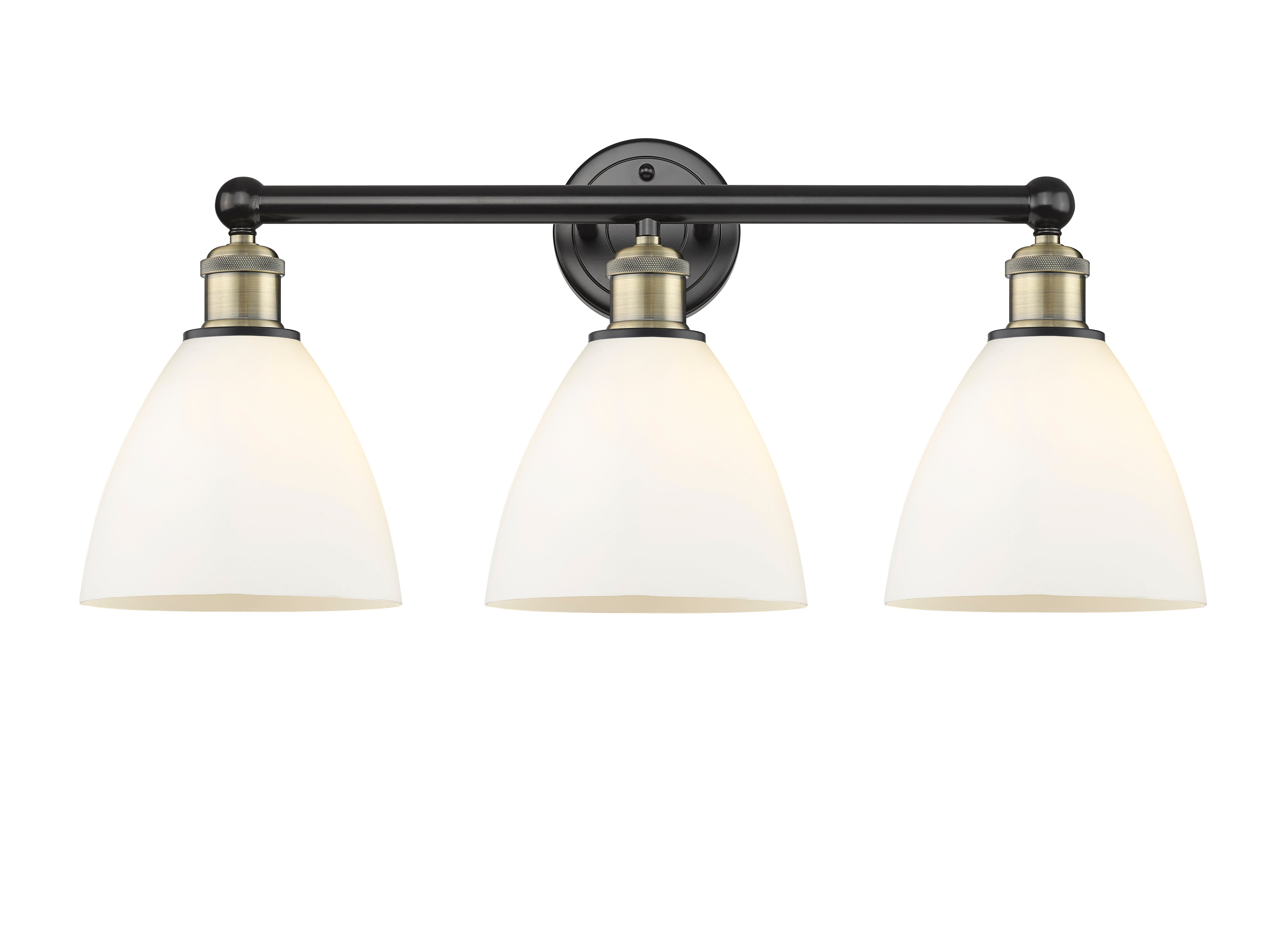 Edison Bath Vanity Light Cast Brass Glass