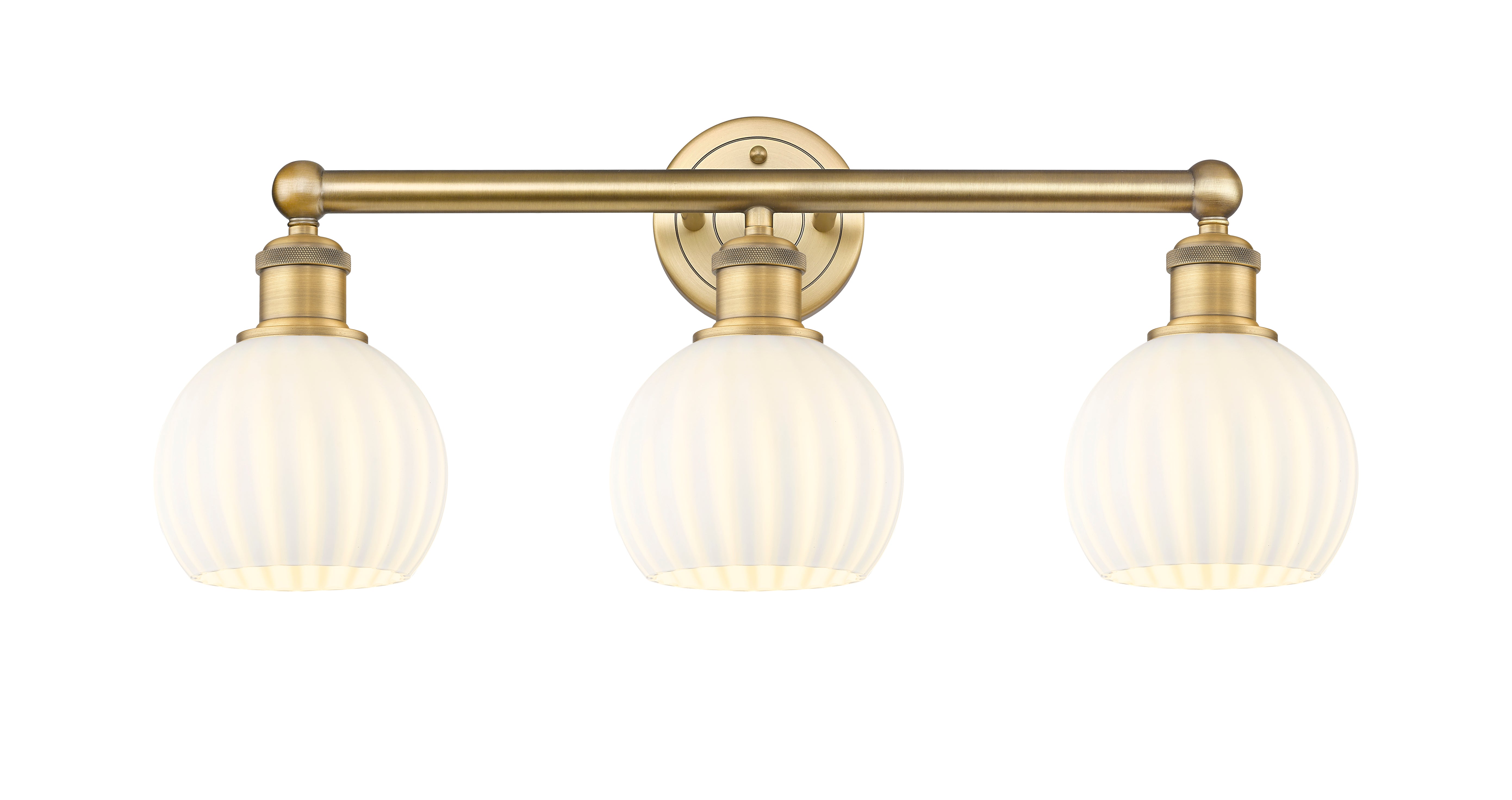 Edison Bath Vanity Light 3 Lights Brass