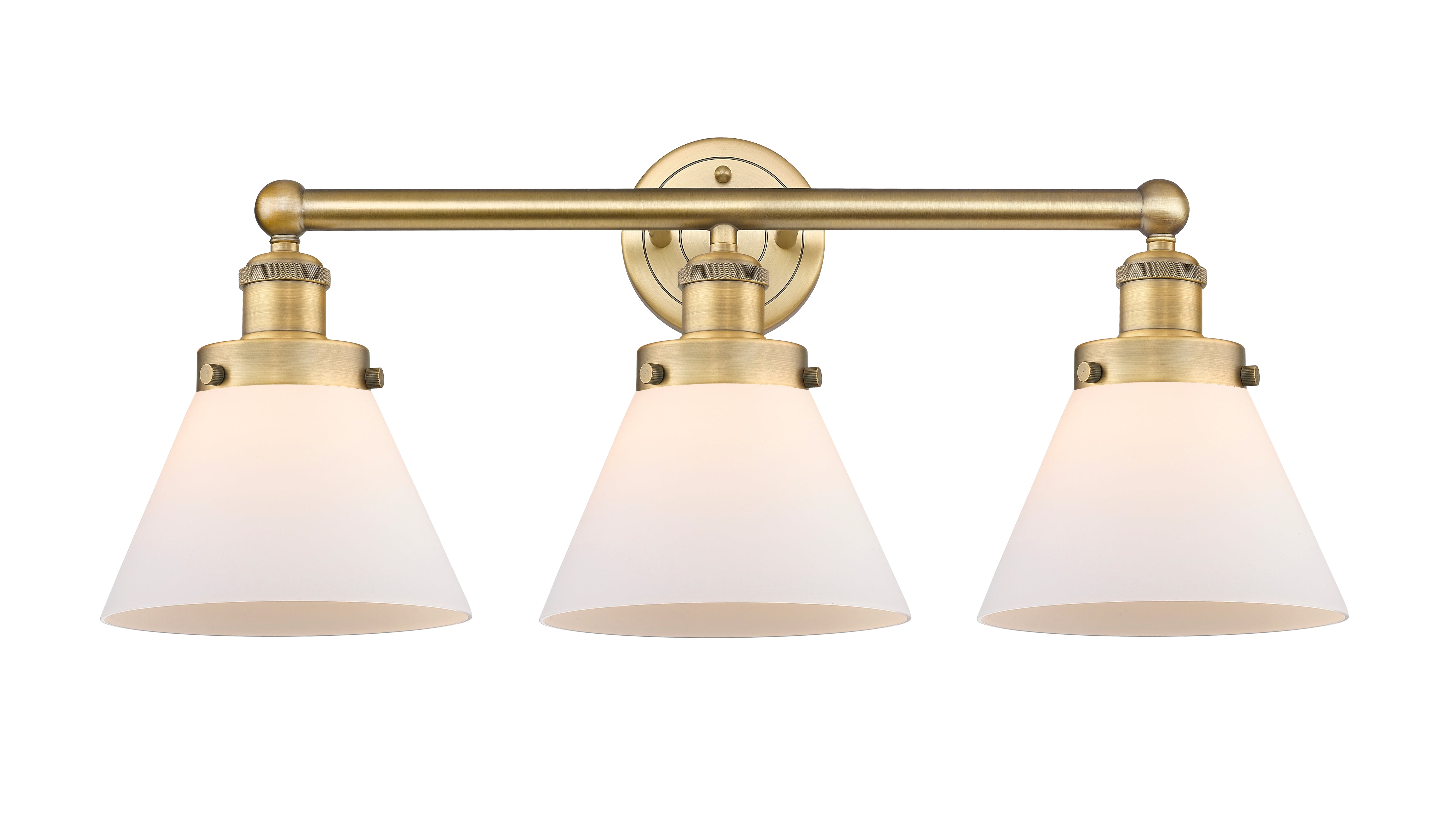 Edison Bath Vanity Light Cast Brass Glass