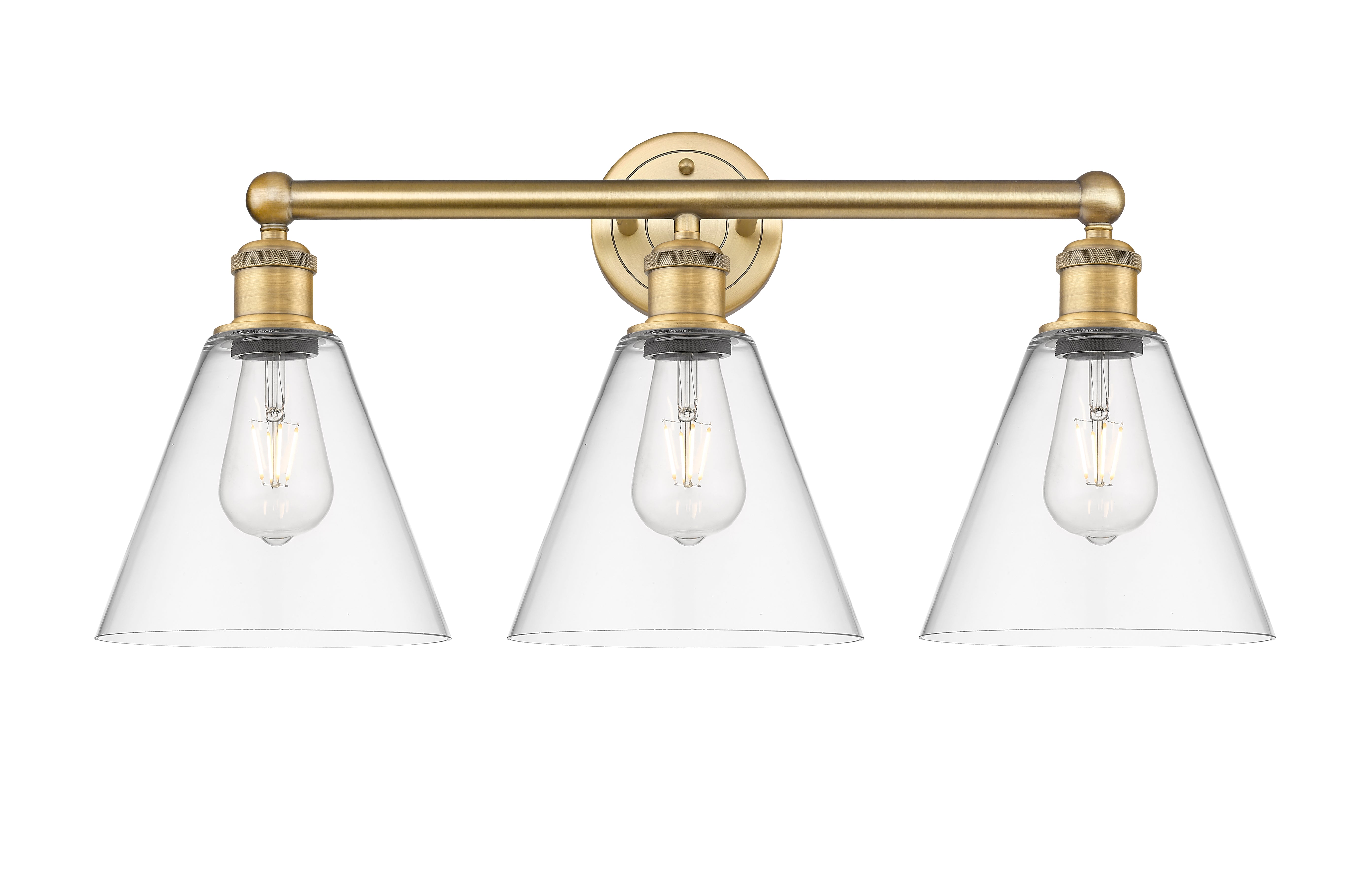 Edison Bath Vanity Light Cast Brass 24.5 Inch