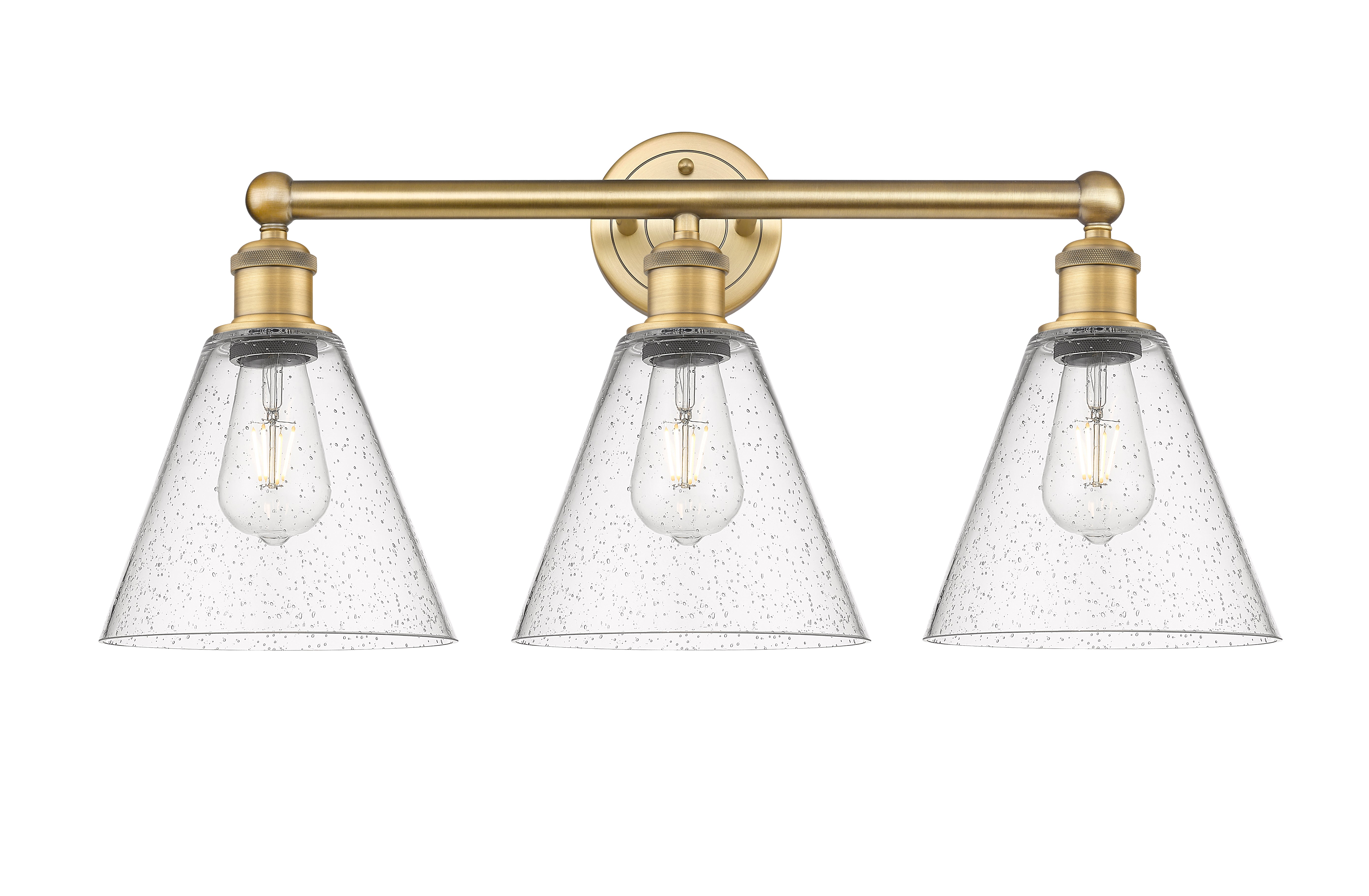 Edison Bath Vanity Light Cast Brass 24.5 Inch