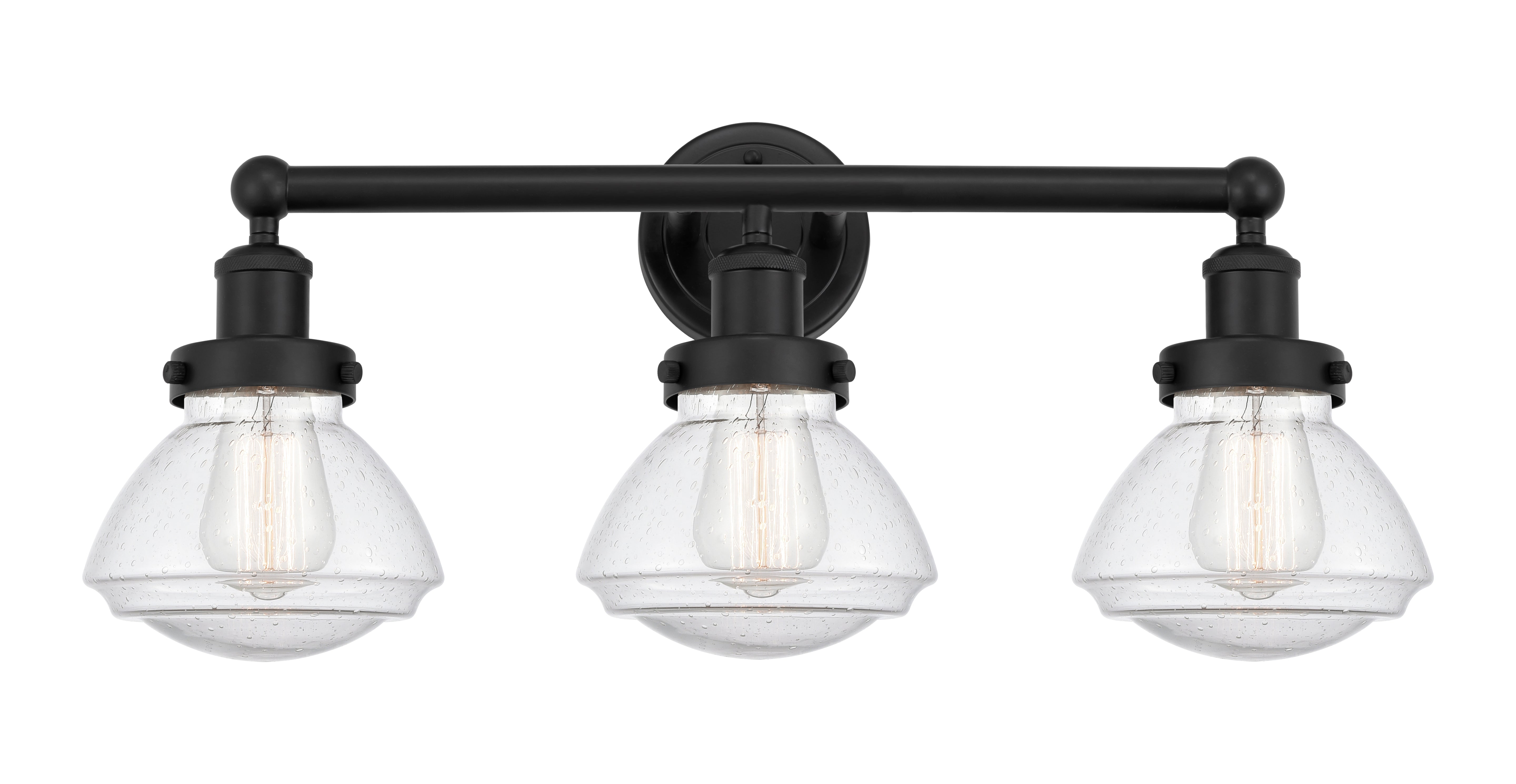 Edison Bath Vanity Light Cast Brass 3 Lights