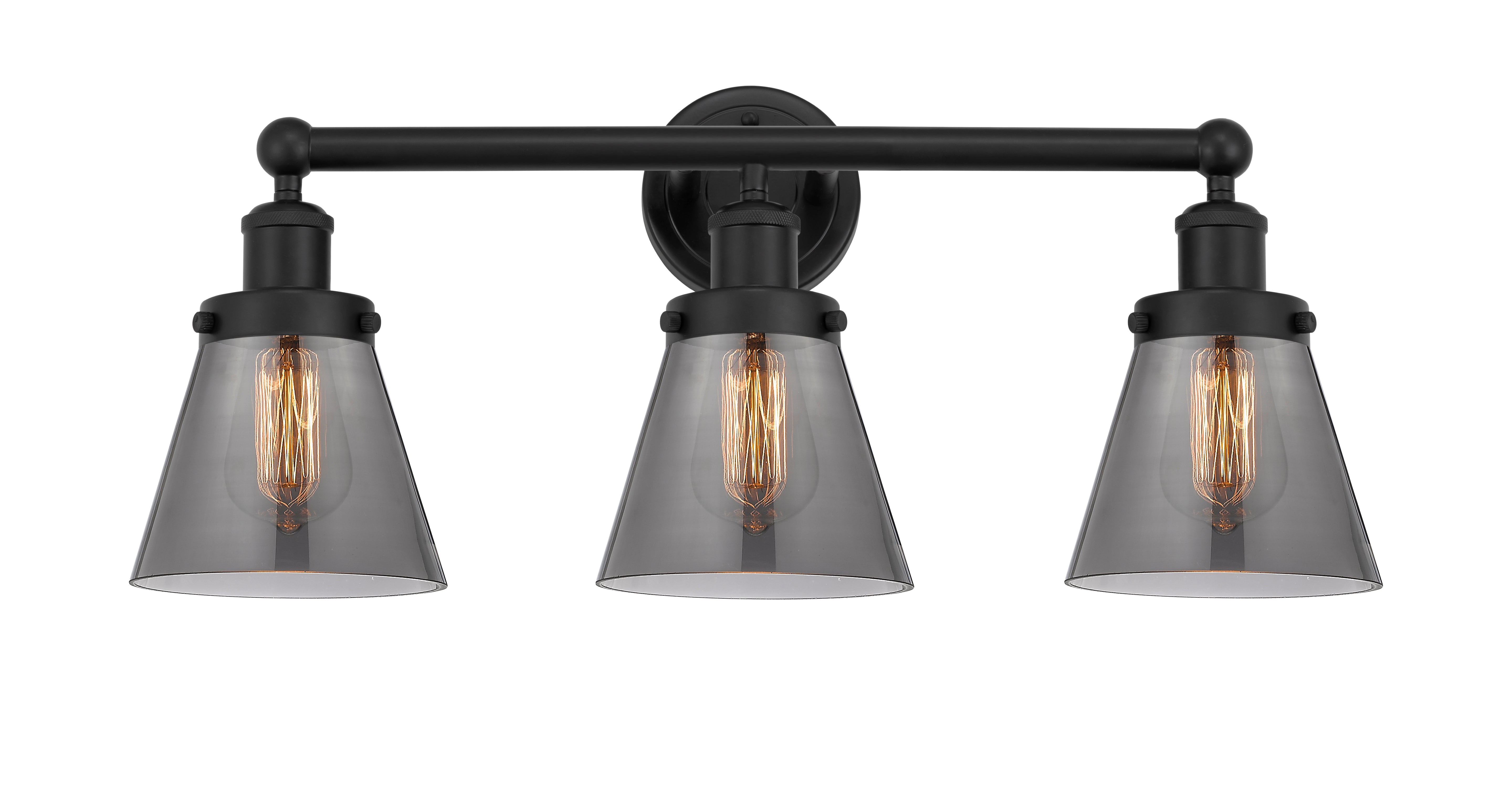 Edison Bath Vanity Light Cast Brass Glass