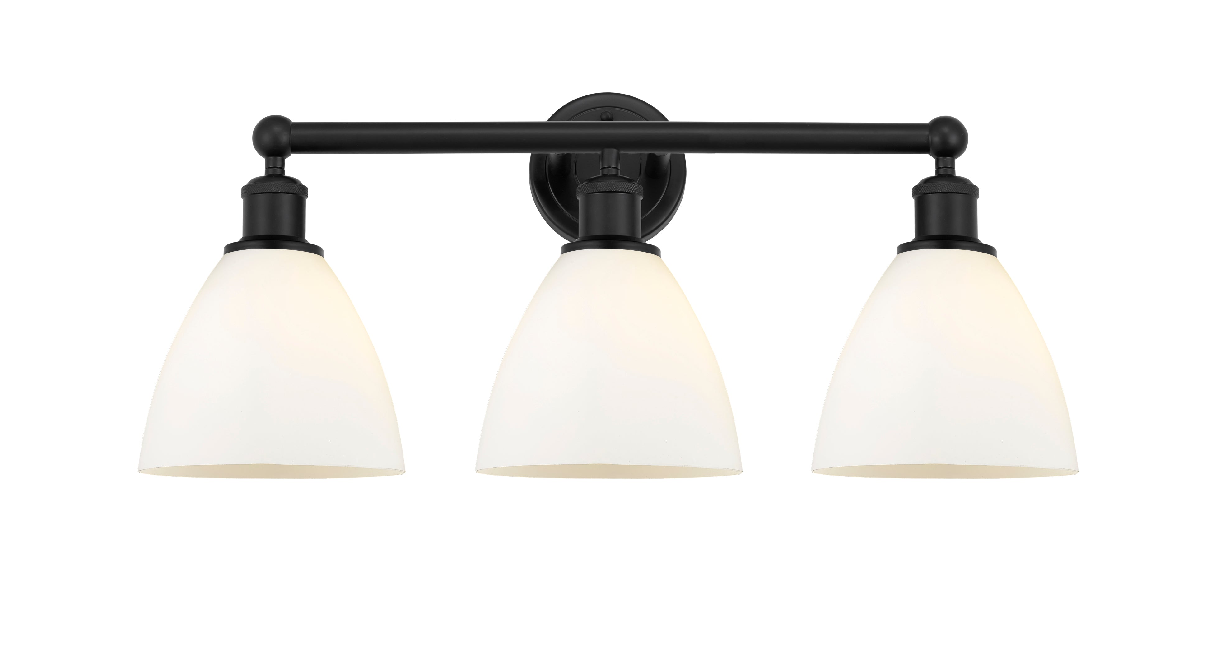 Edison Bath Vanity Light Cast Brass Glass