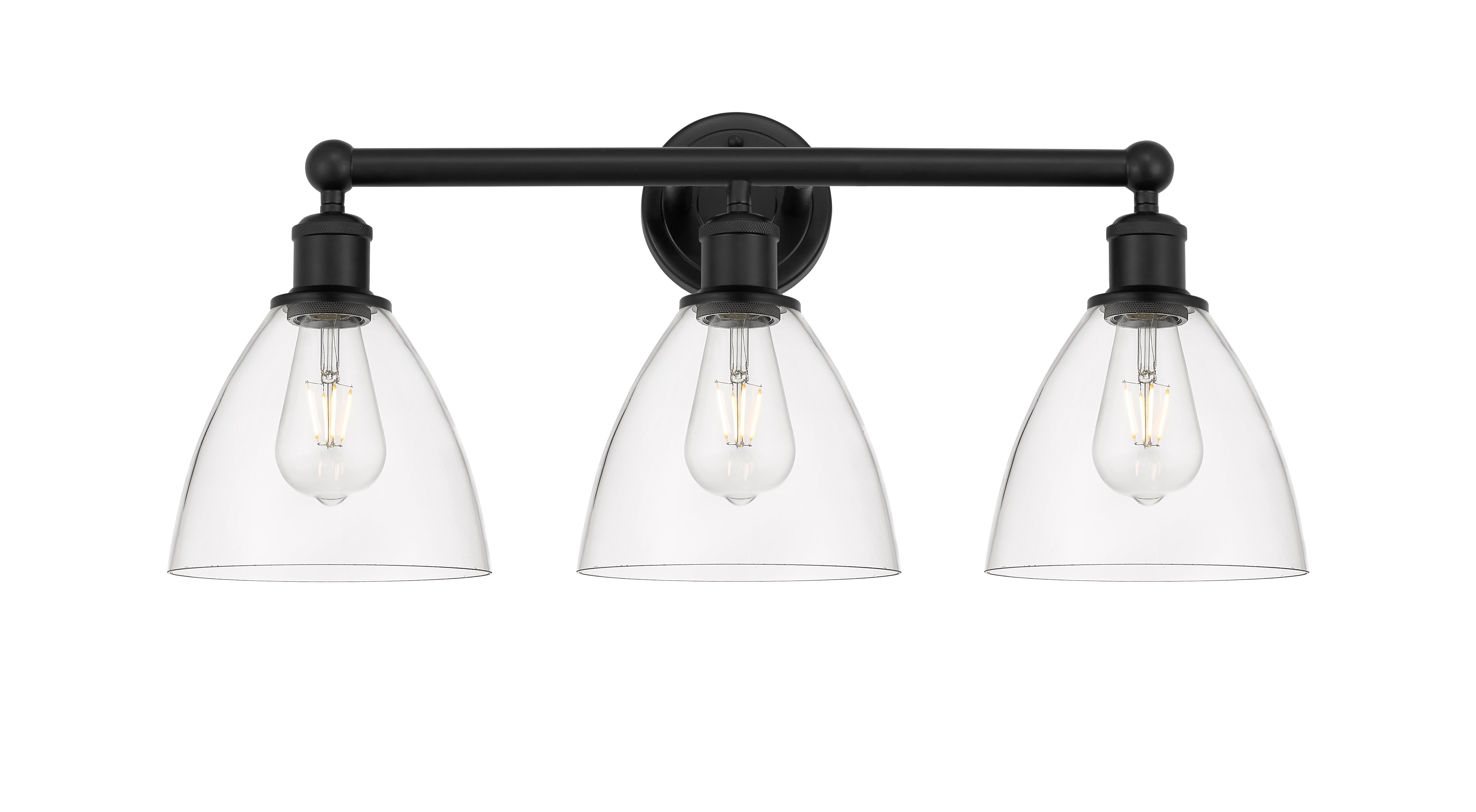 Edison Bath Vanity Light Cast Brass Glass