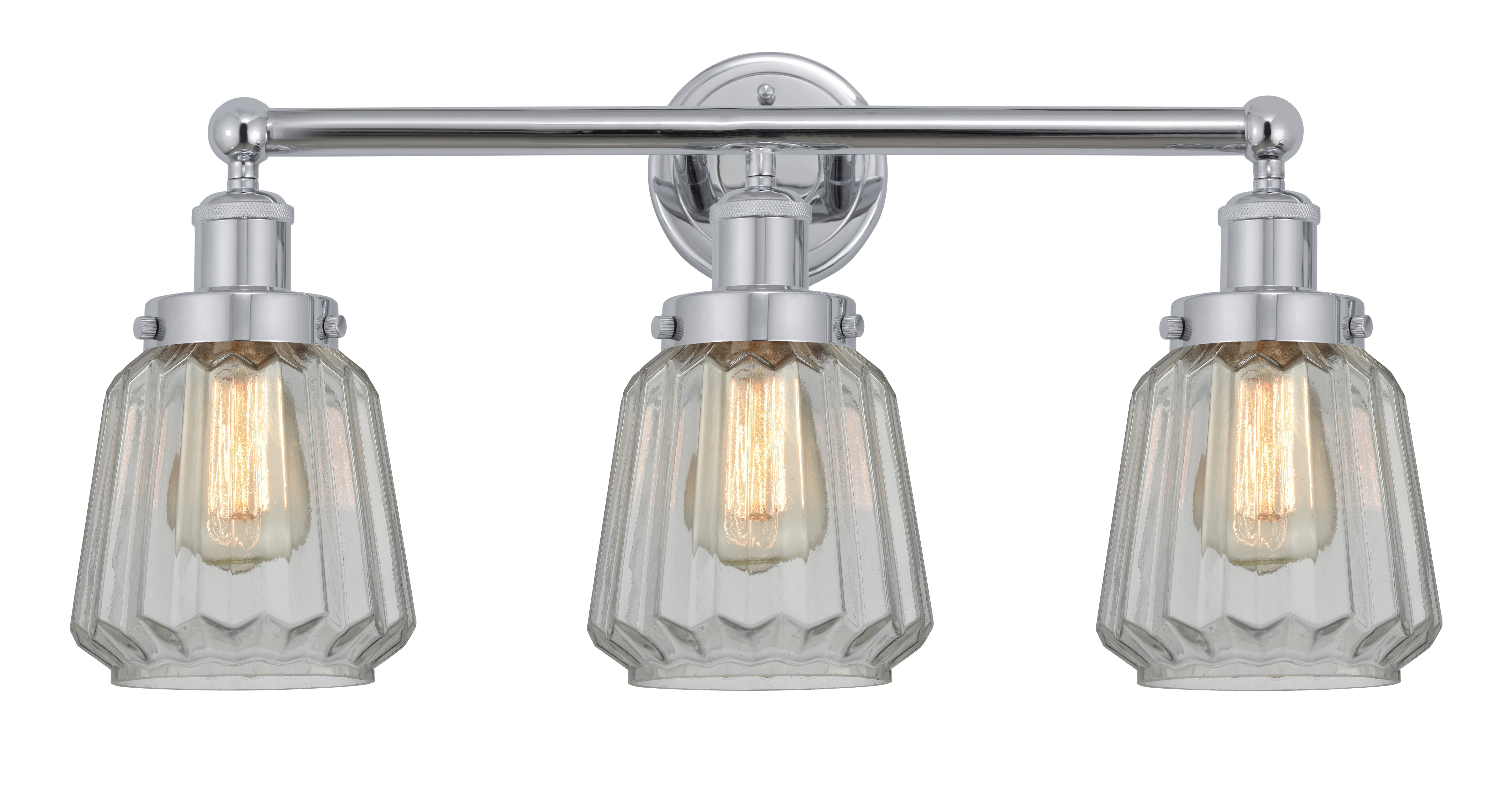 Edison Bath Vanity Light Cast Brass Glass