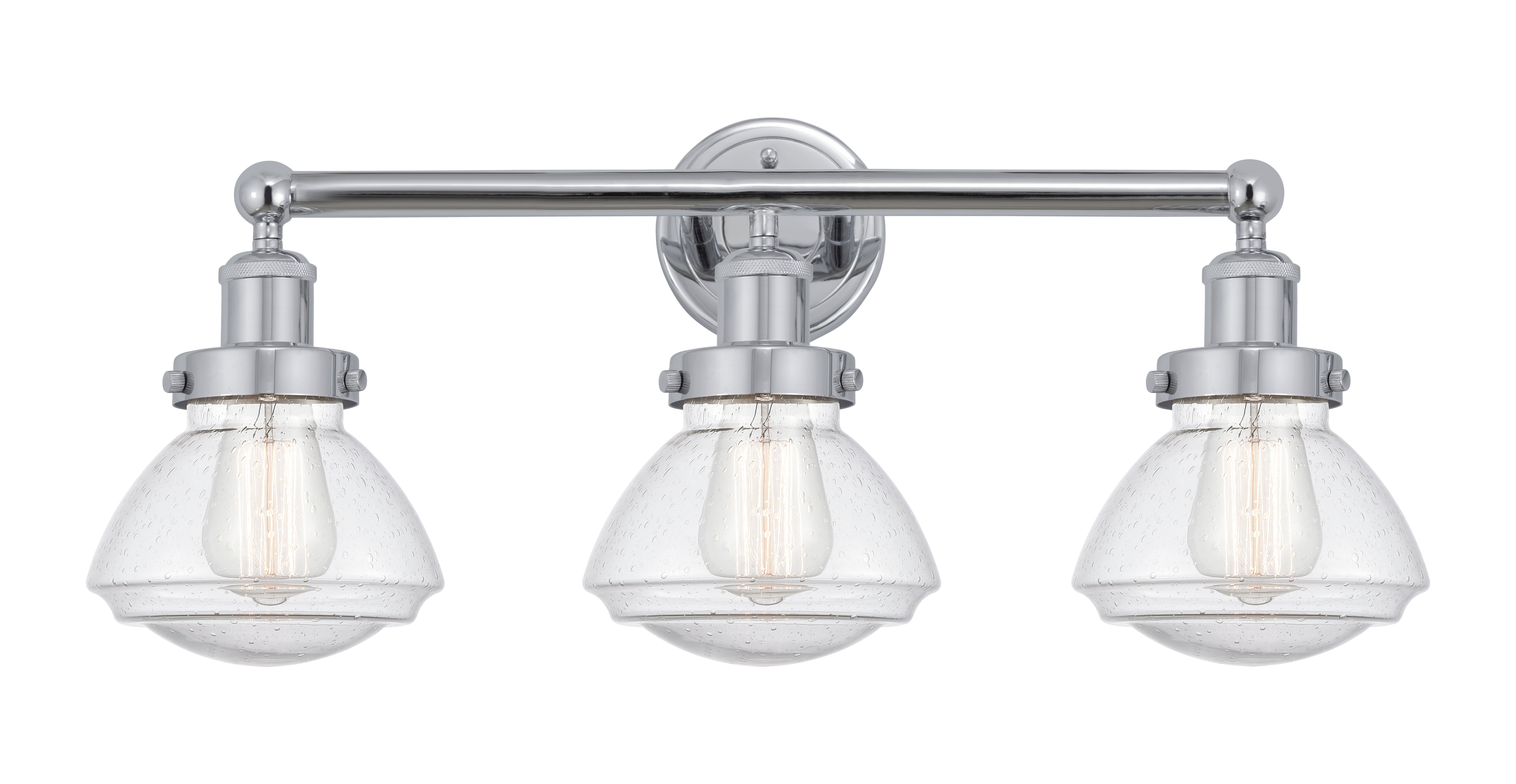 Edison Bath Vanity Light Cast Brass 3 Lights