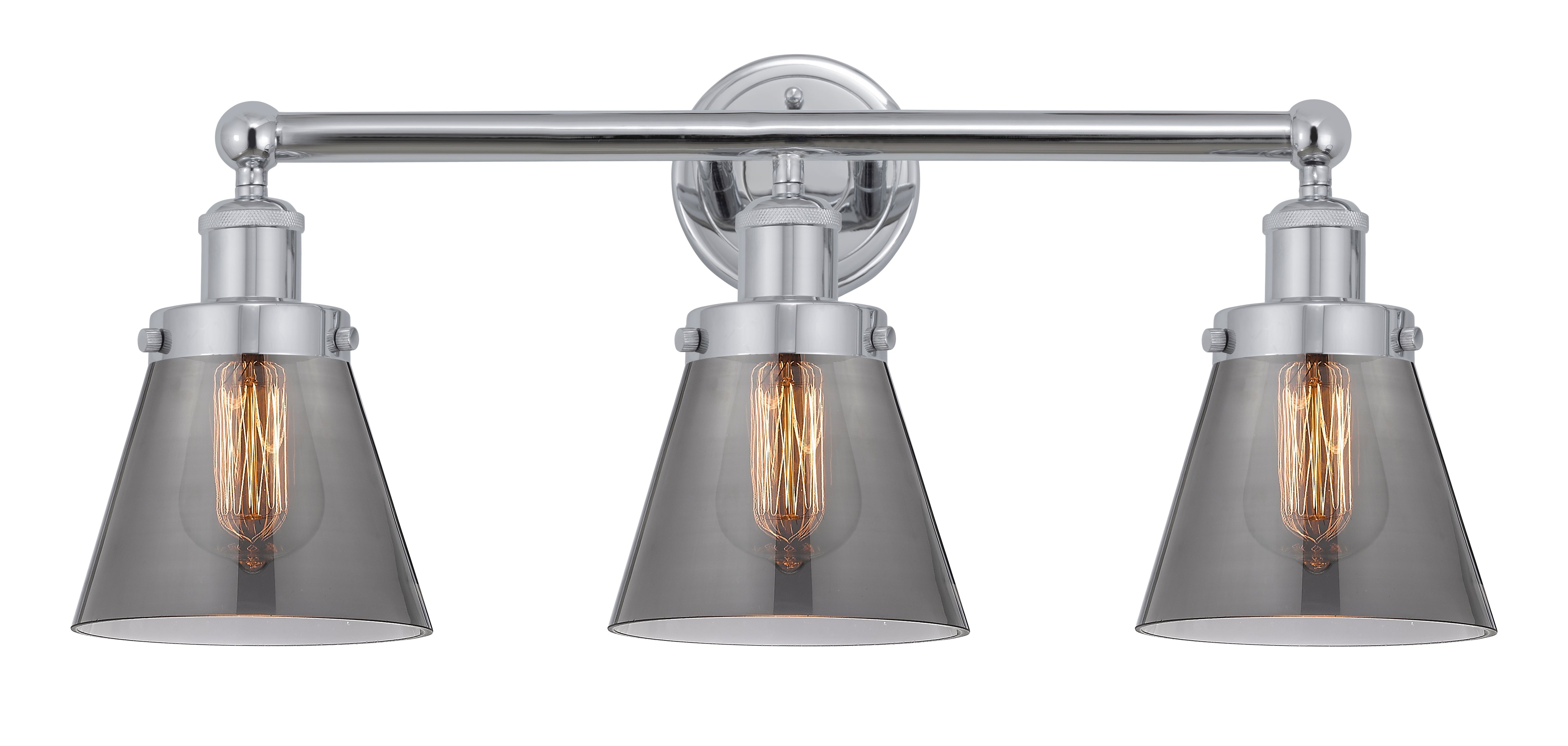 Edison Bath Vanity Light Cast Brass Glass