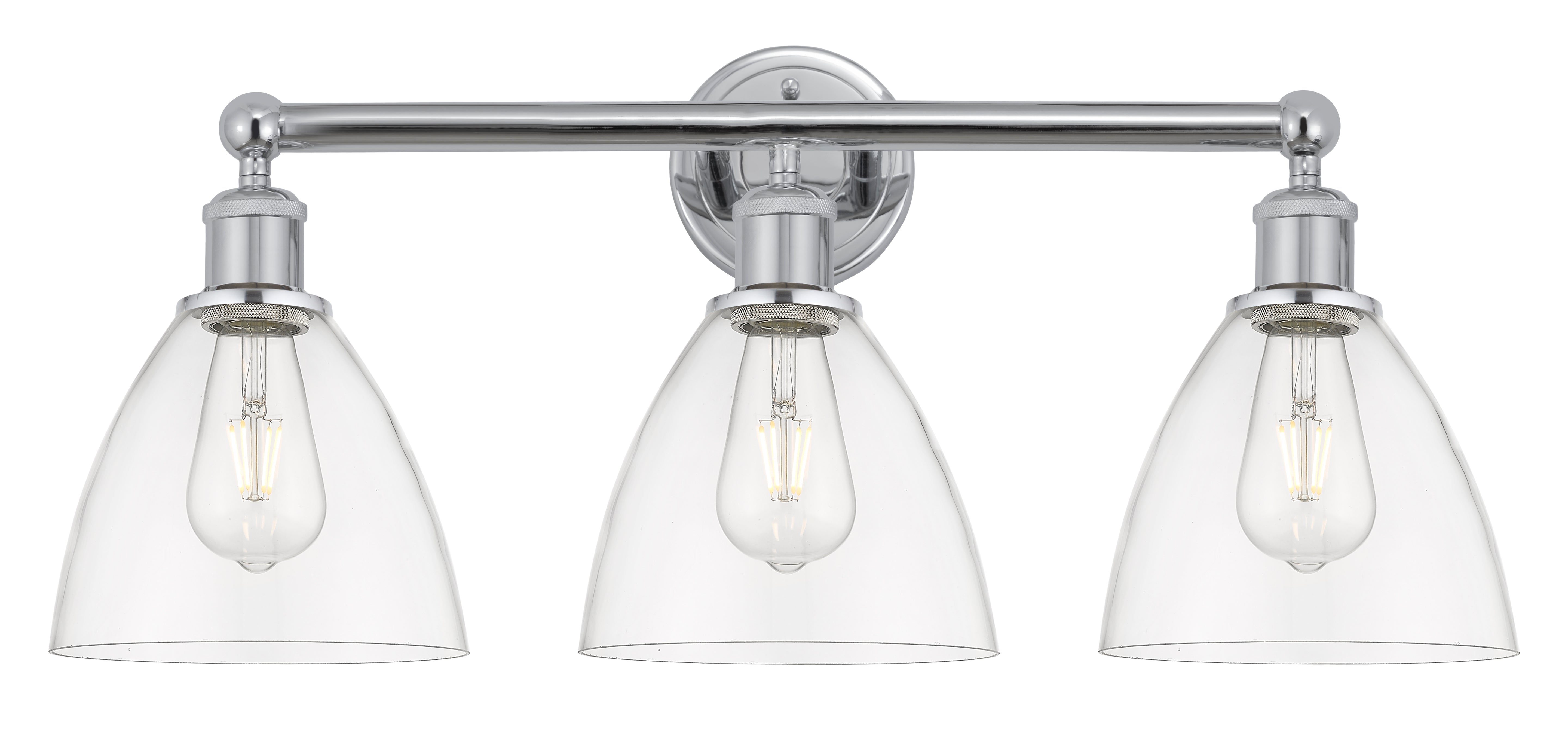 Edison Bath Vanity Light Cast Brass Glass