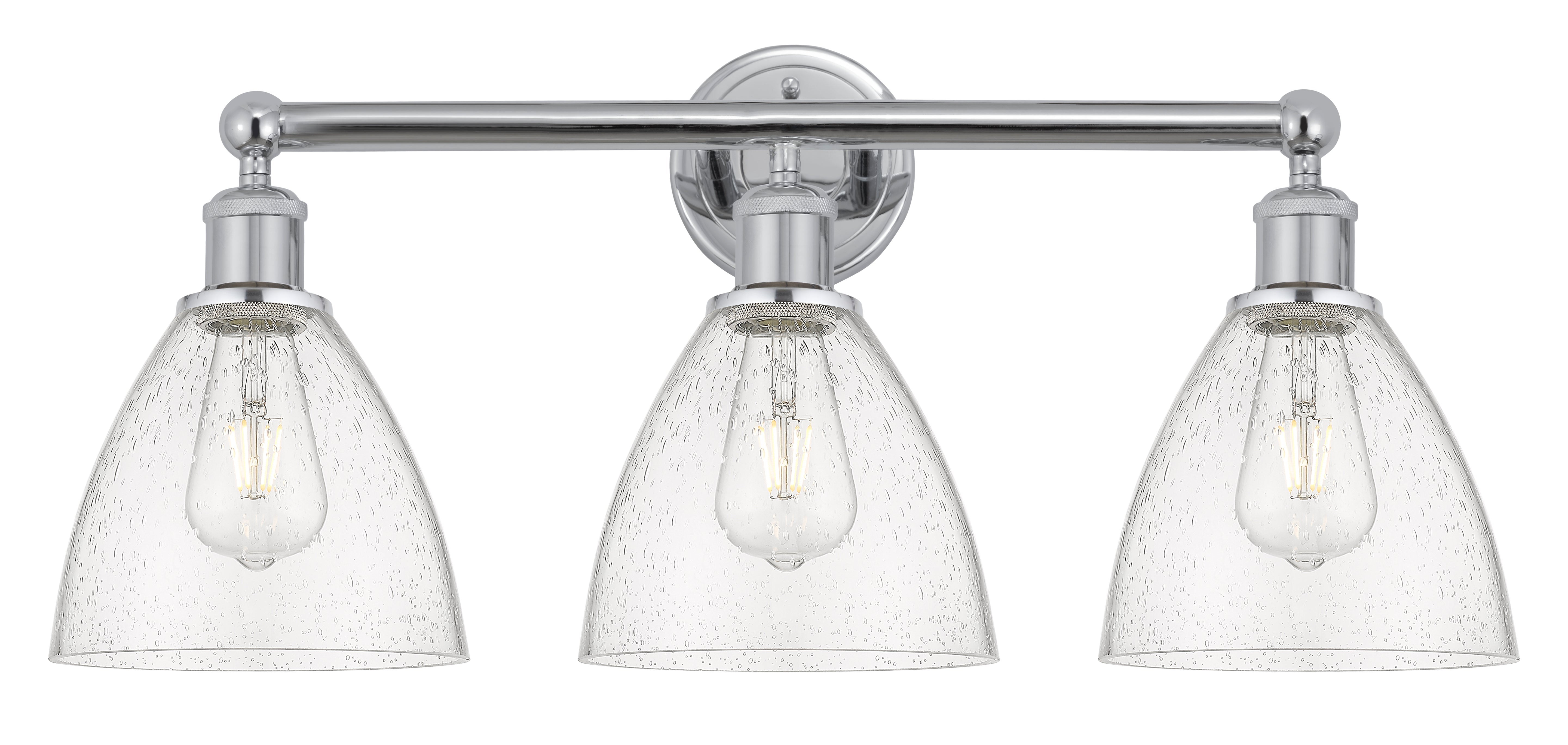 Edison Bath Vanity Light Cast Brass Glass