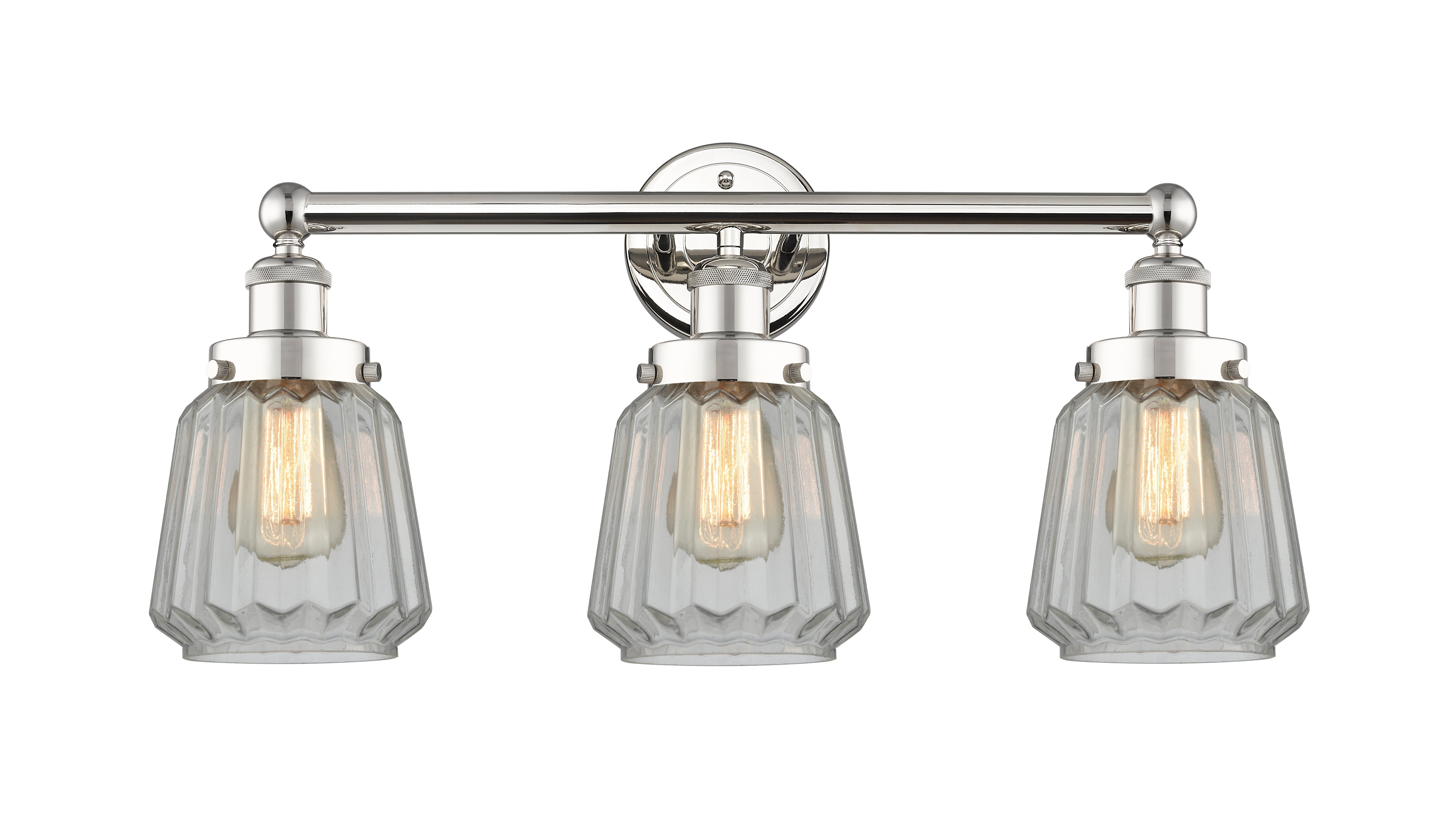 Edison Bath Vanity Light Cast Brass Glass
