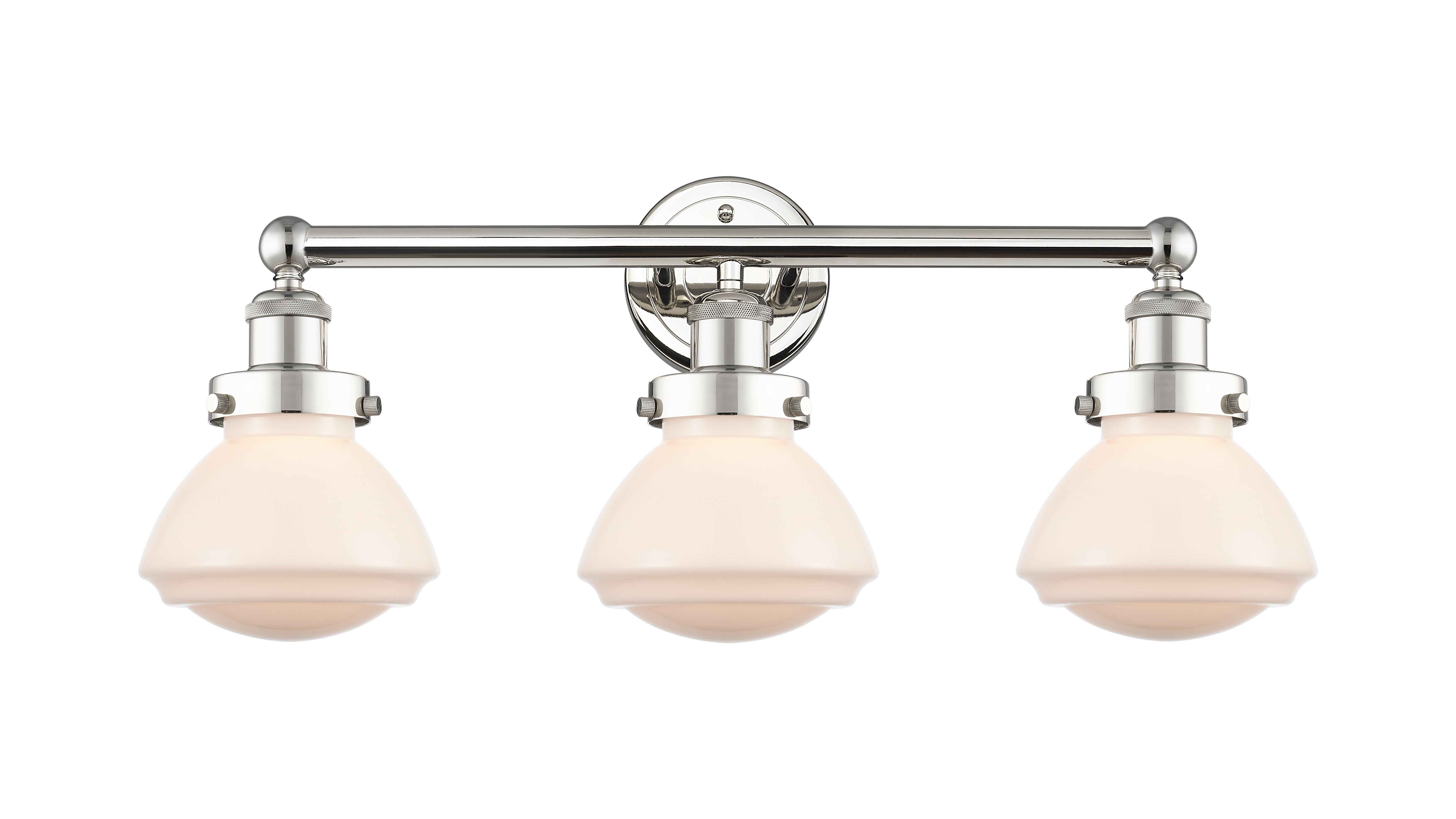 Edison Bath Vanity Light Cast Brass 3 Lights