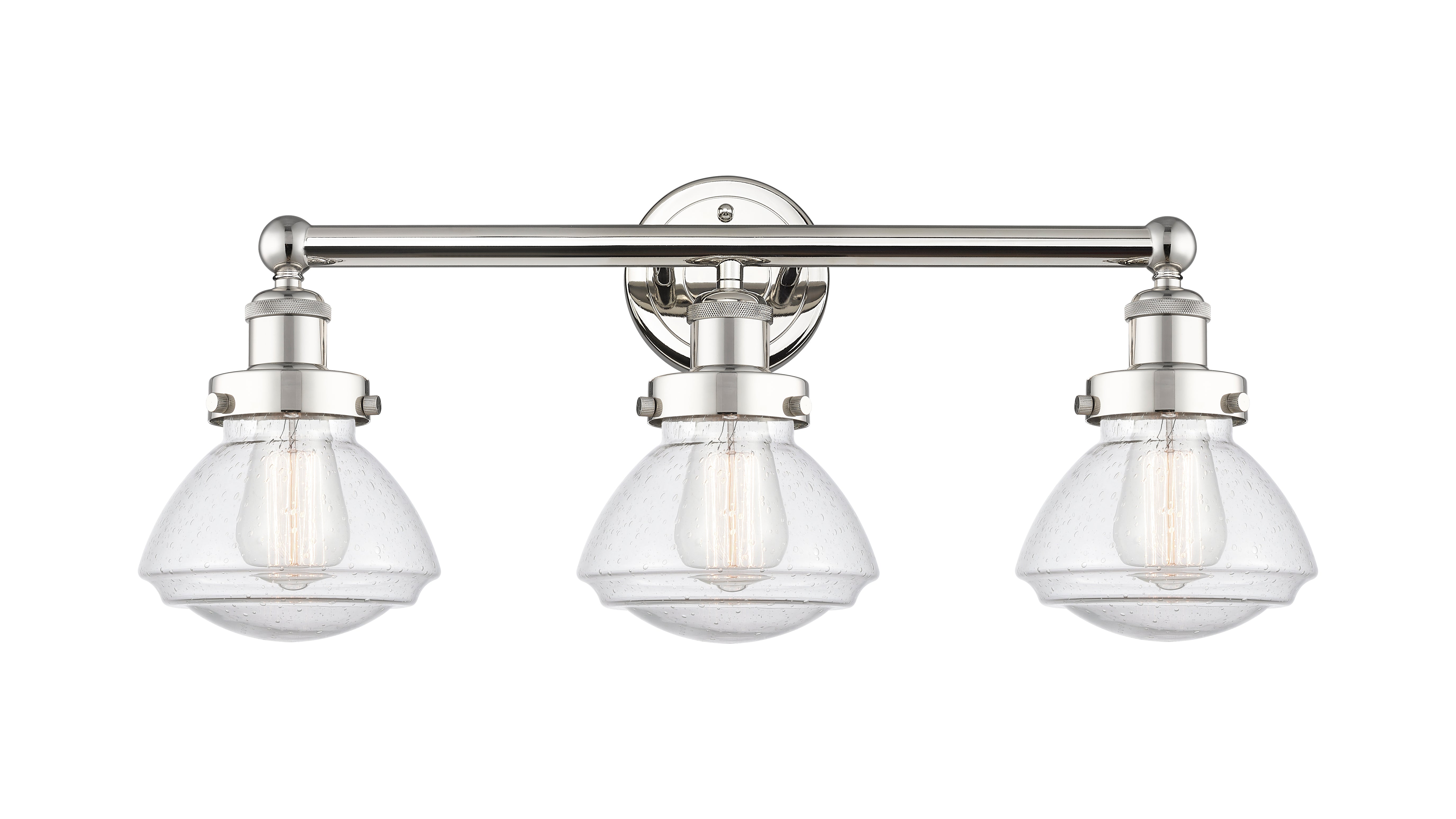 Edison Bath Vanity Light Cast Brass 3 Lights