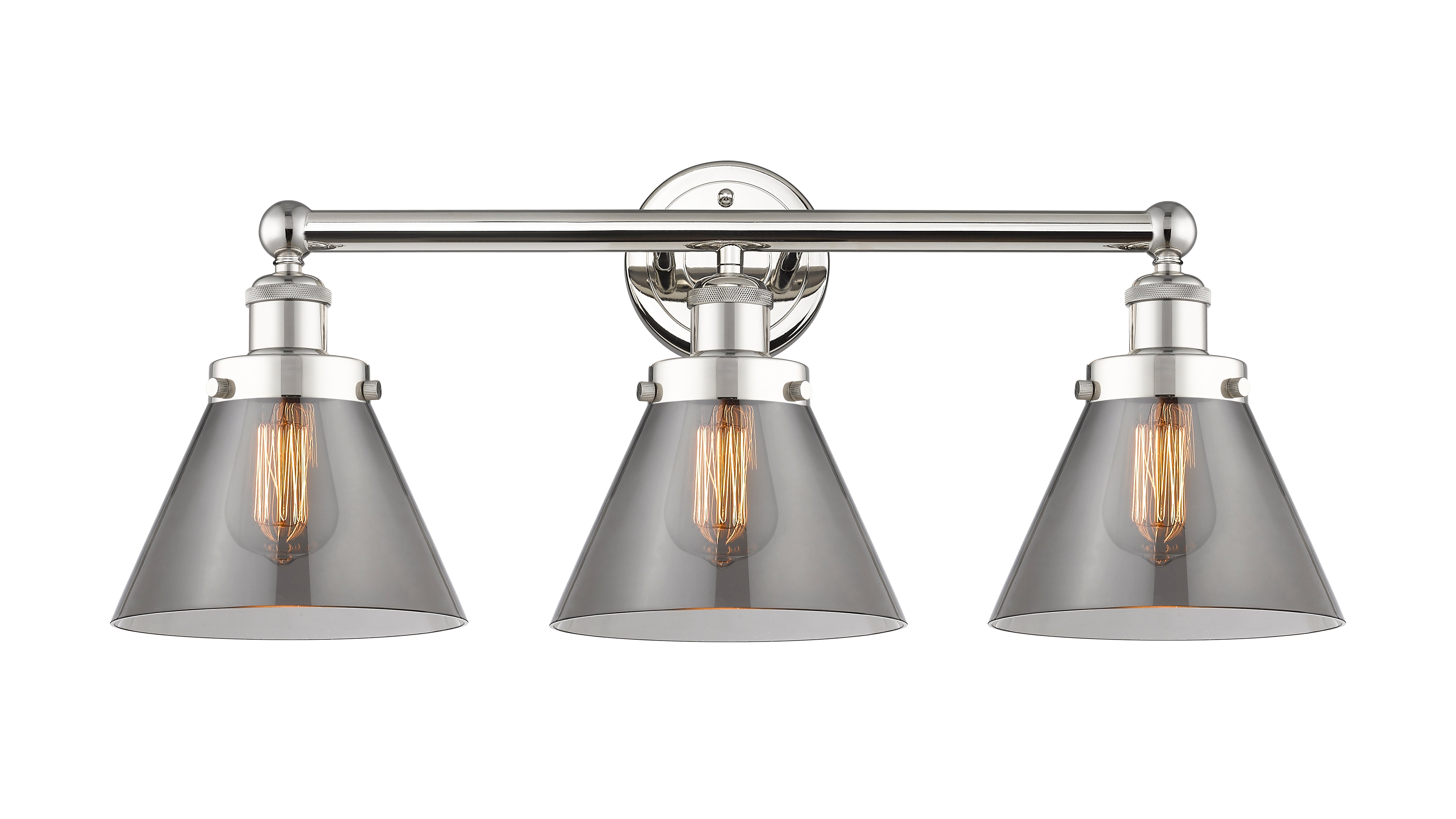 Edison Bath Vanity Light Cast Brass Glass