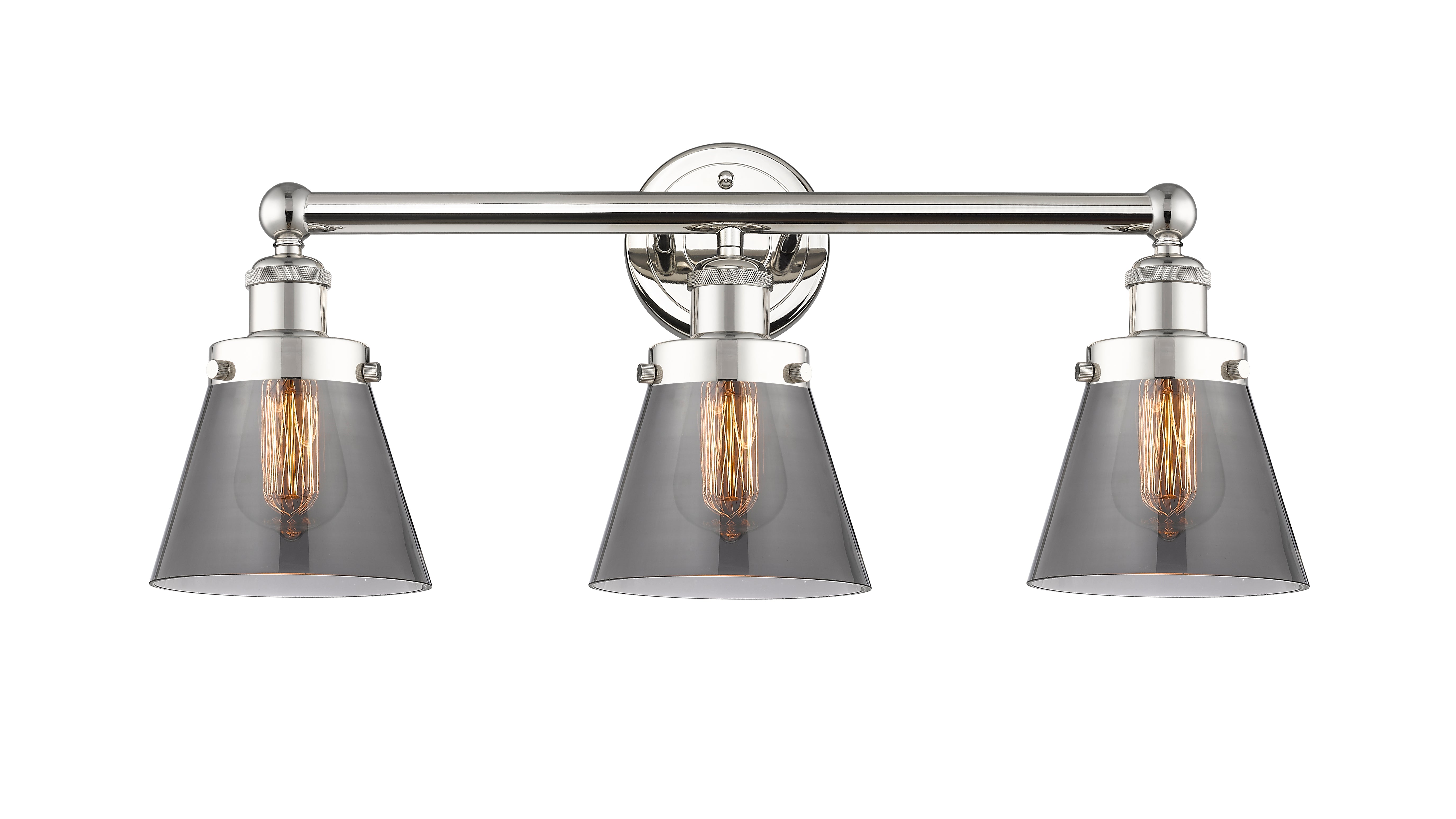 Edison Bath Vanity Light Cast Brass Glass