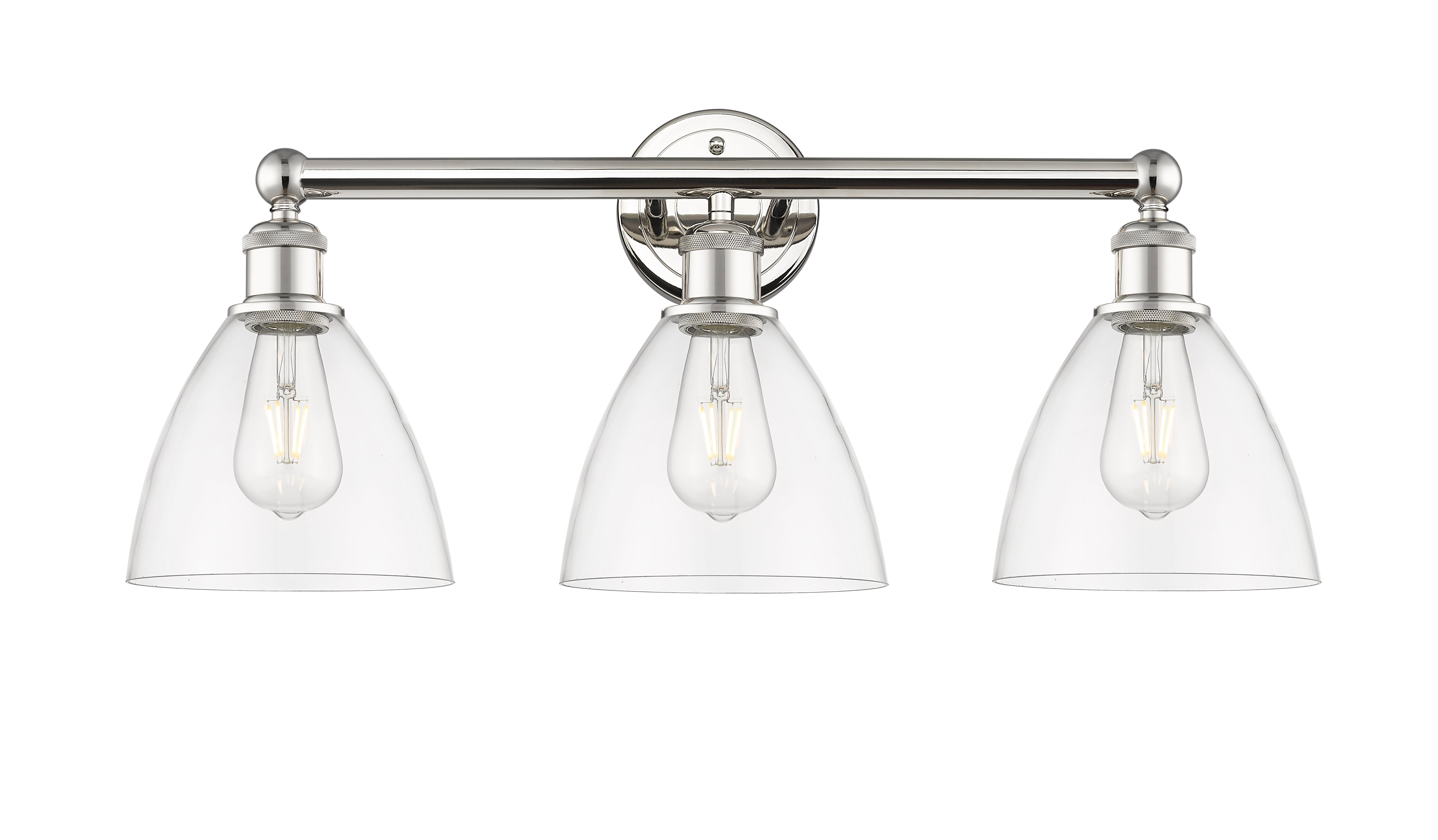Edison Bath Vanity Light Cast Brass Glass