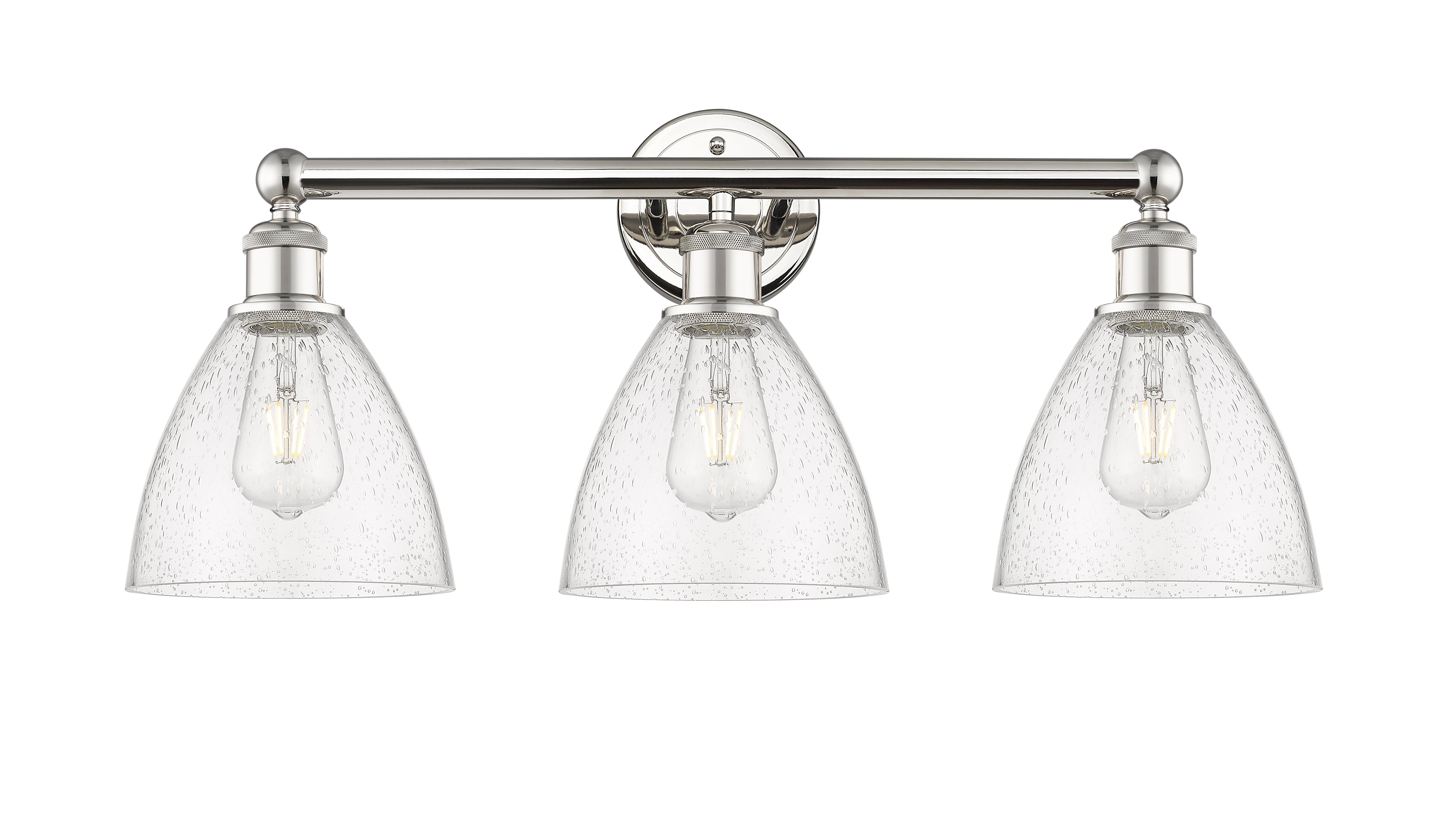 Edison Bath Vanity Light Cast Brass Glass