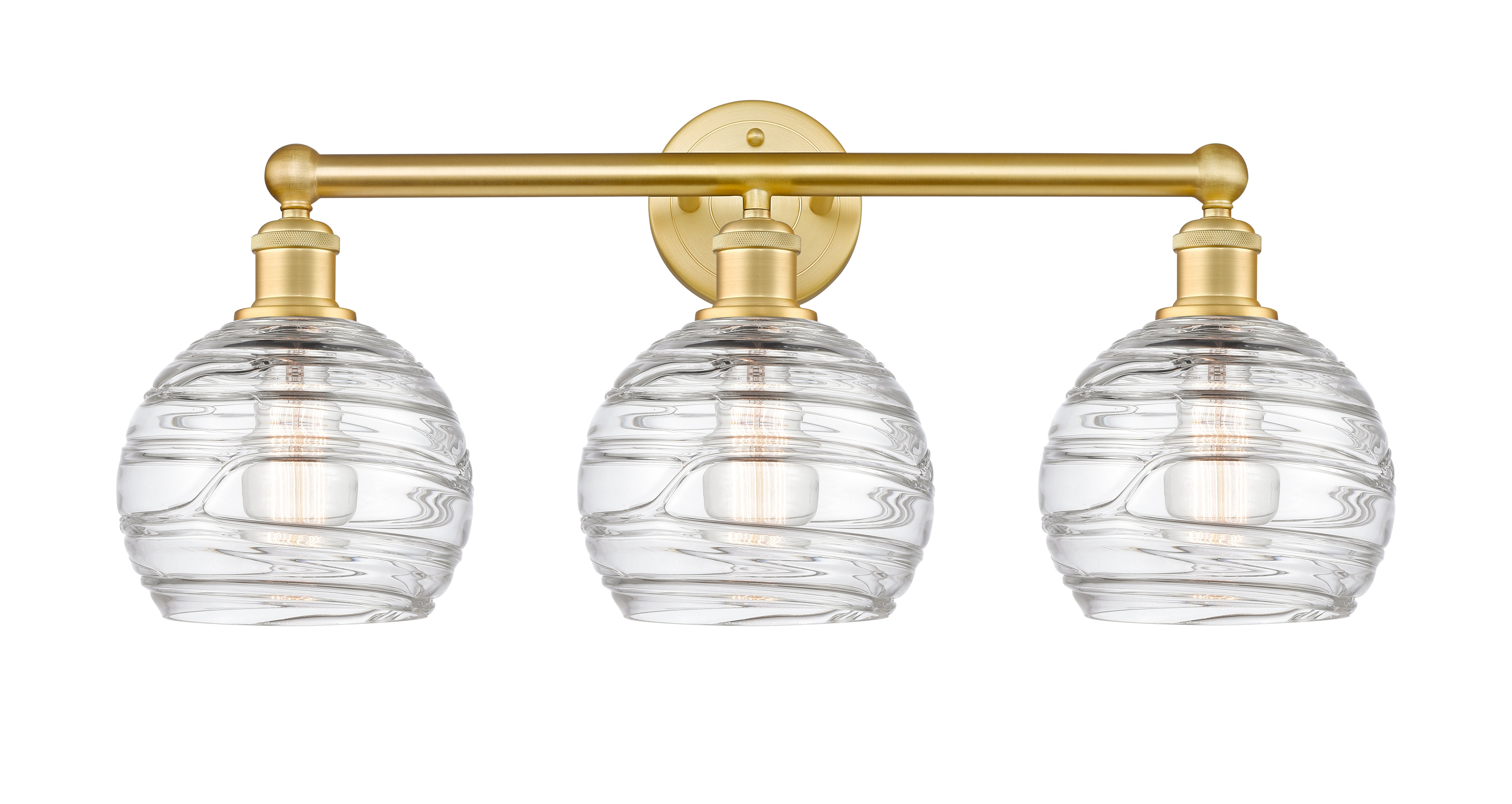 Edison Bath Vanity Light Cast Brass 3 Lights