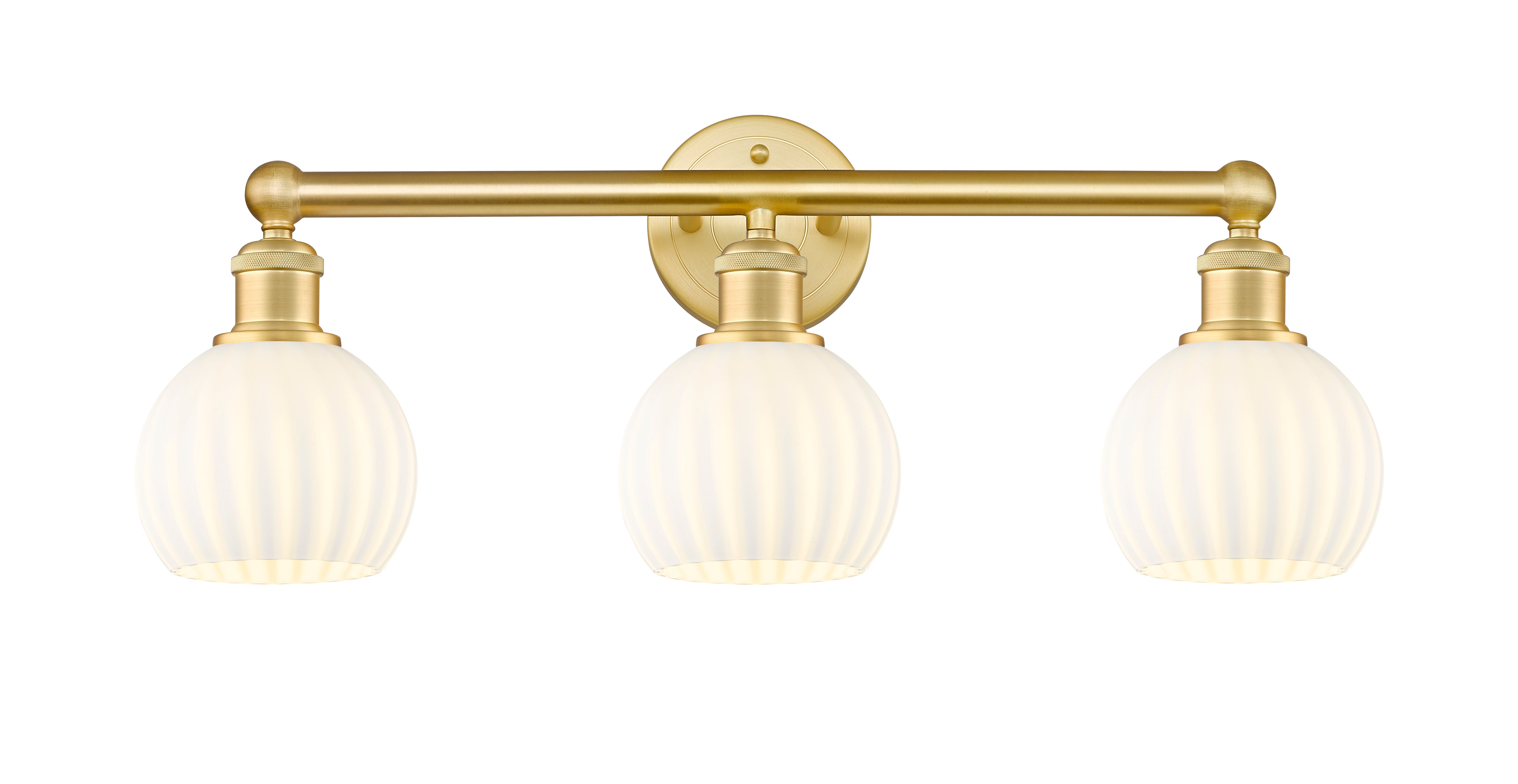 Edison Bath Vanity Light 3 Lights Brass