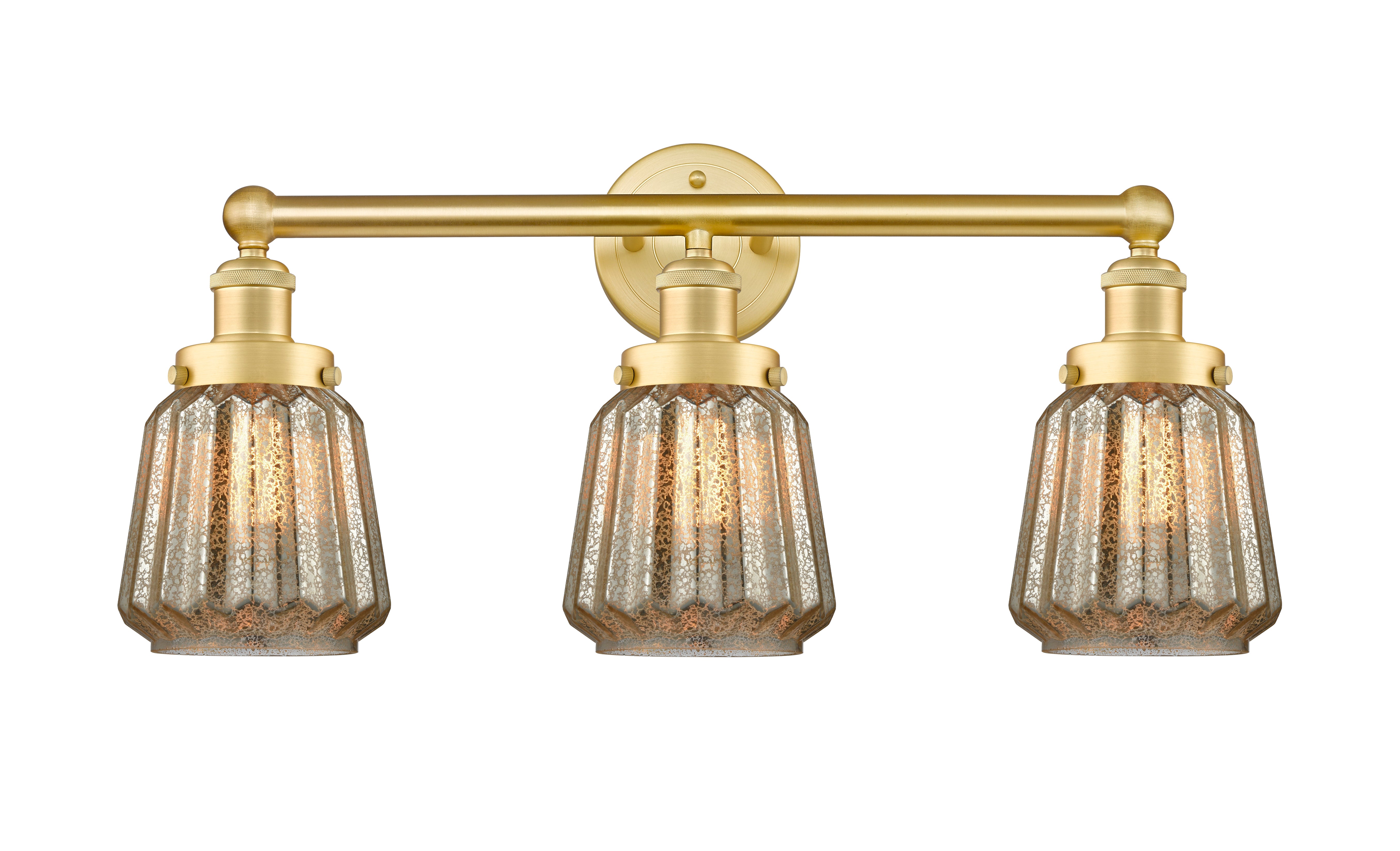 Edison Bath Vanity Light Cast Brass Glass