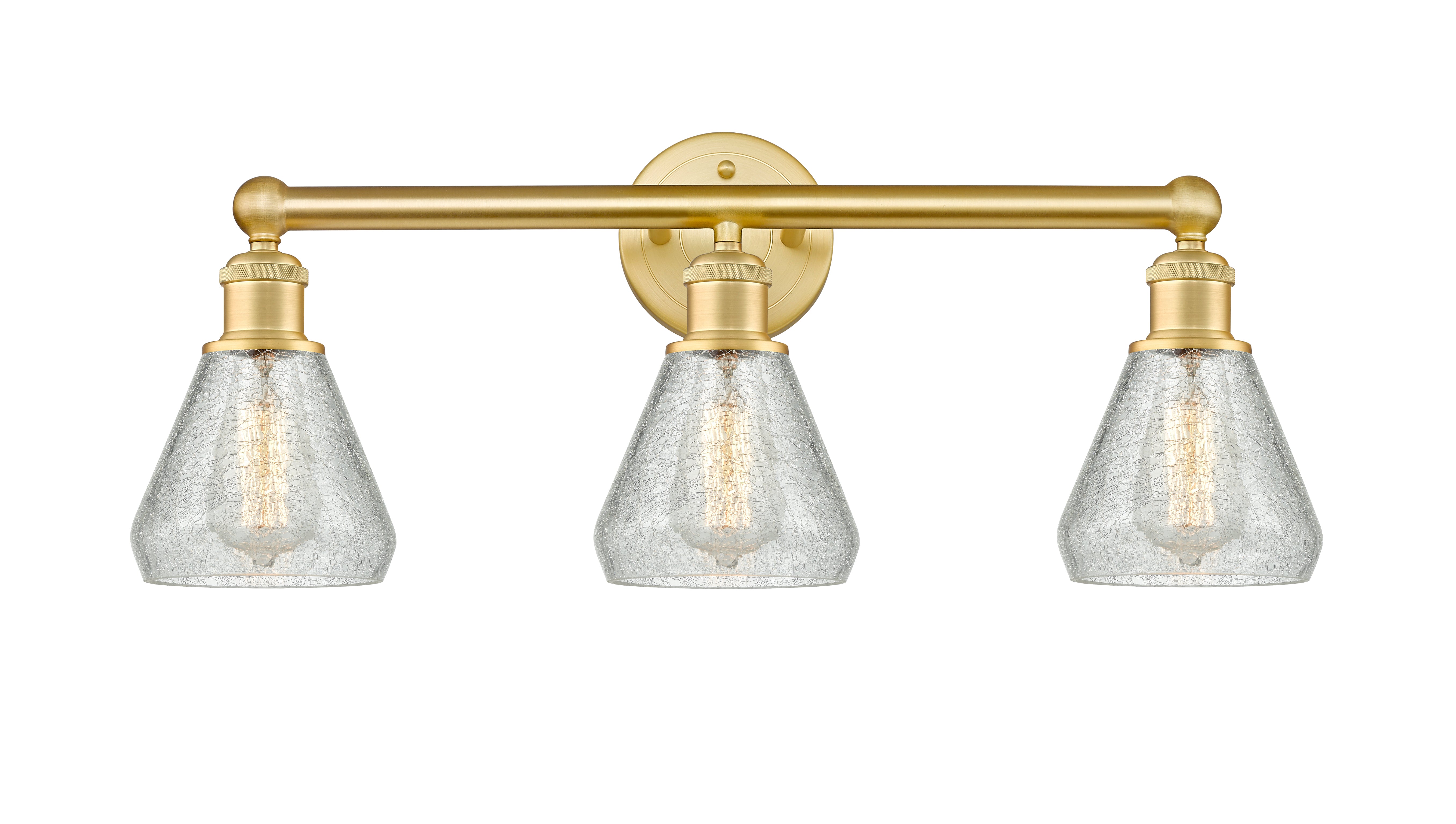 Edison Bath Vanity Light Brass 24 Inches