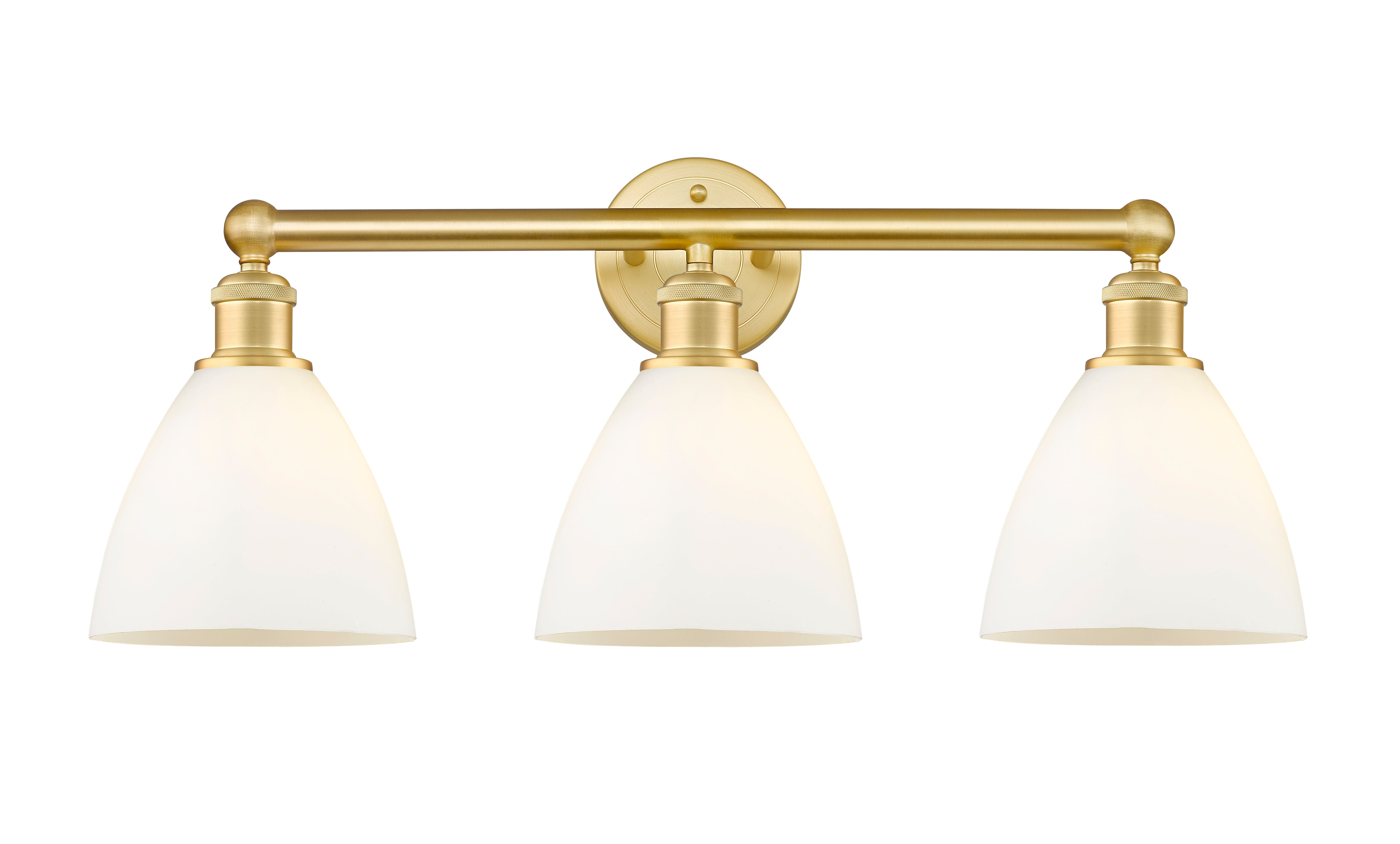 Edison Bath Vanity Light Cast Brass Glass