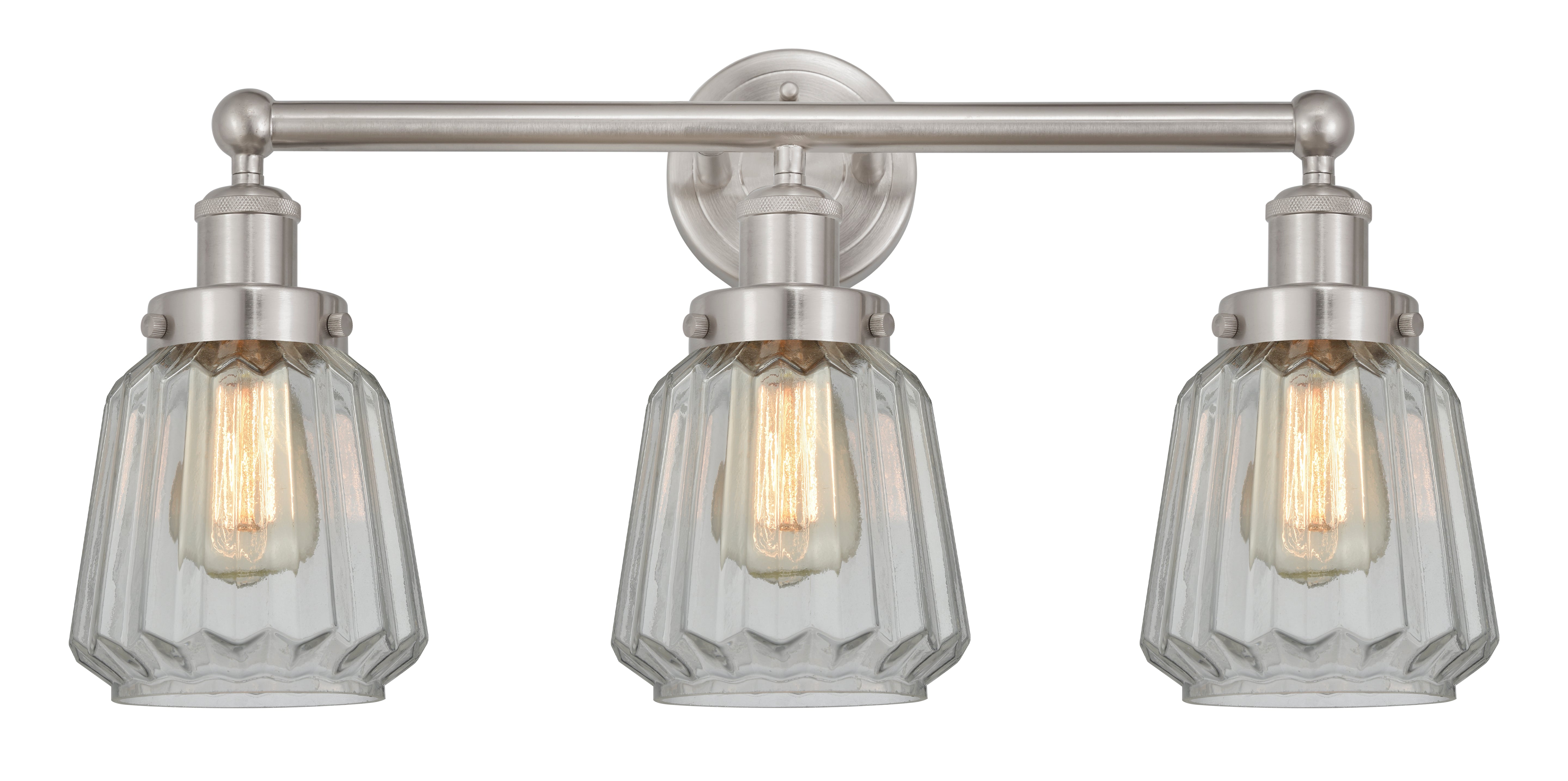 Edison Bath Vanity Light Cast Brass Glass