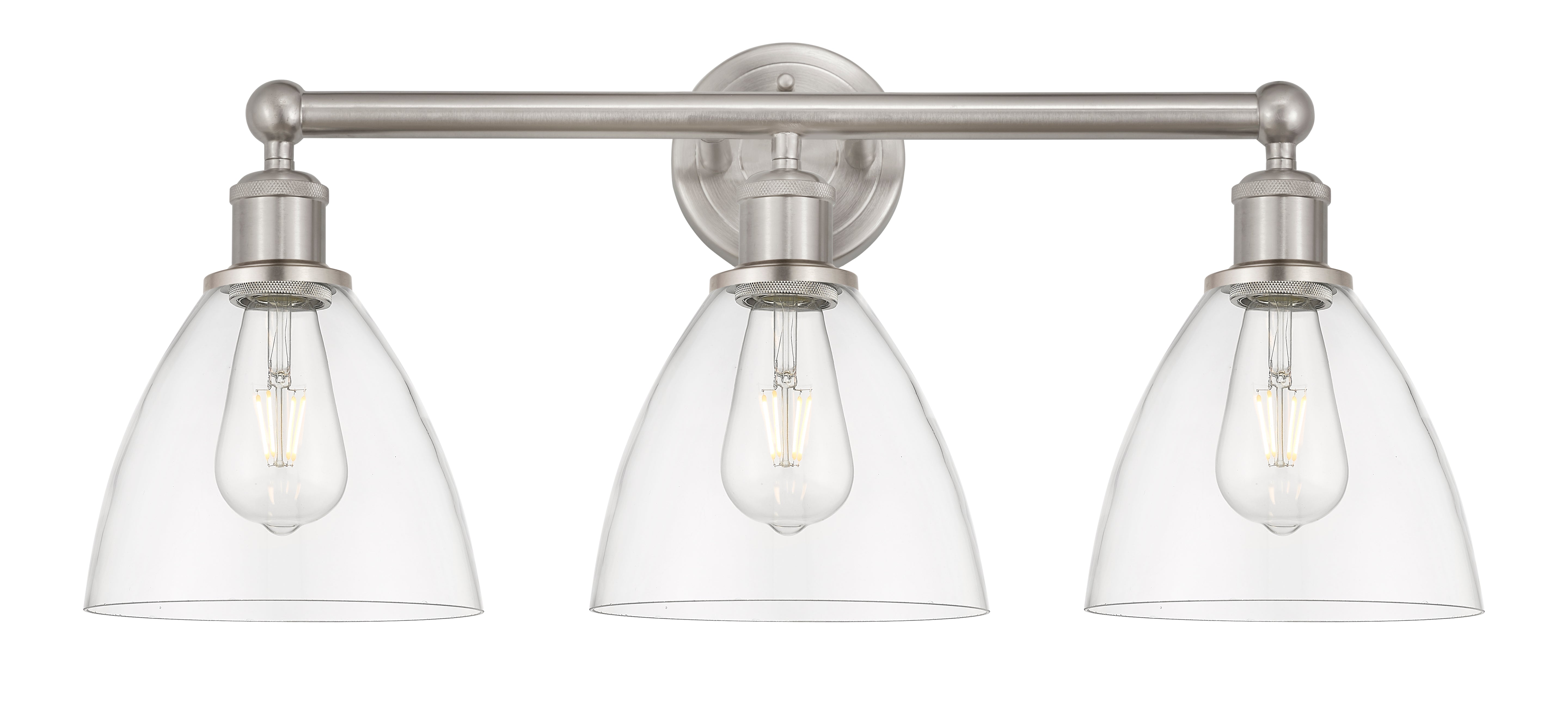 Edison Bath Vanity Light Cast Brass Glass