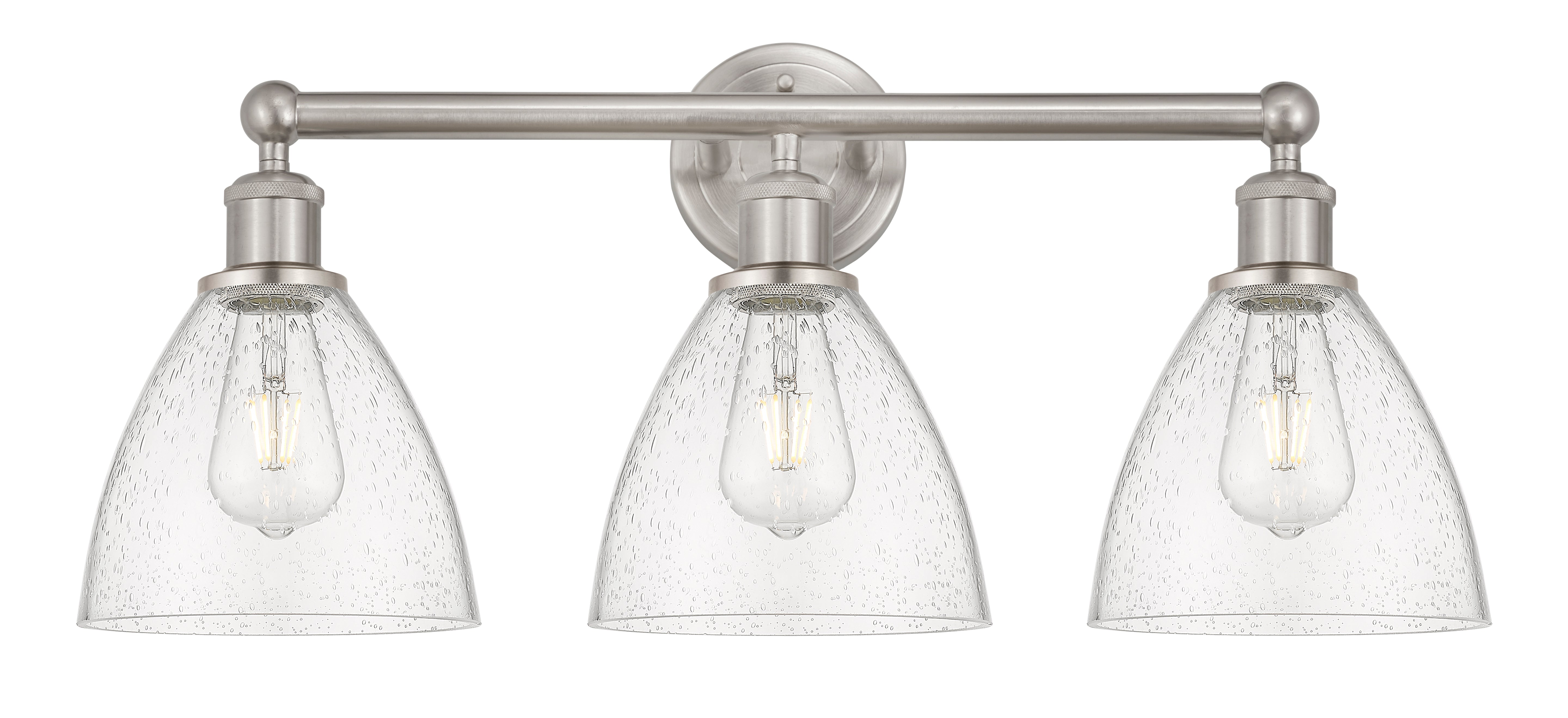 Edison Bath Vanity Light Cast Brass Glass