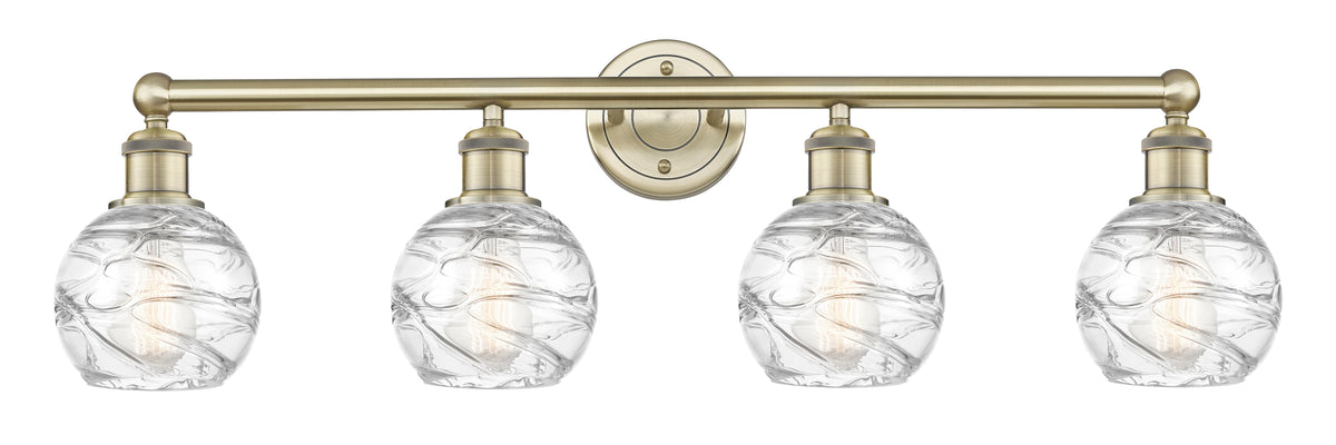 Athens Deco Swirl 33-Inch 4-Light Bath Vanity Light