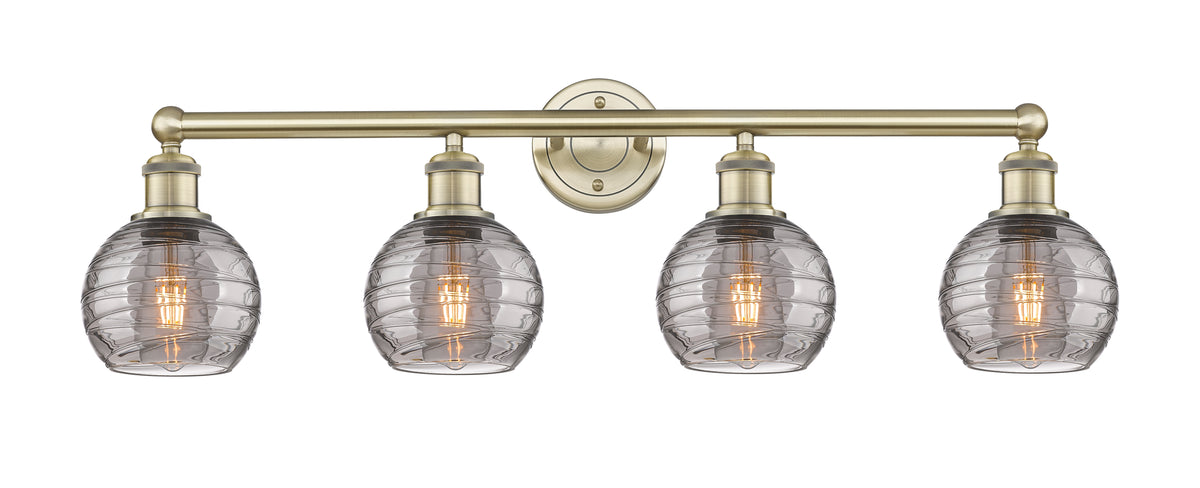 Athens Deco Swirl 33-Inch 4-Light Bath Vanity Light