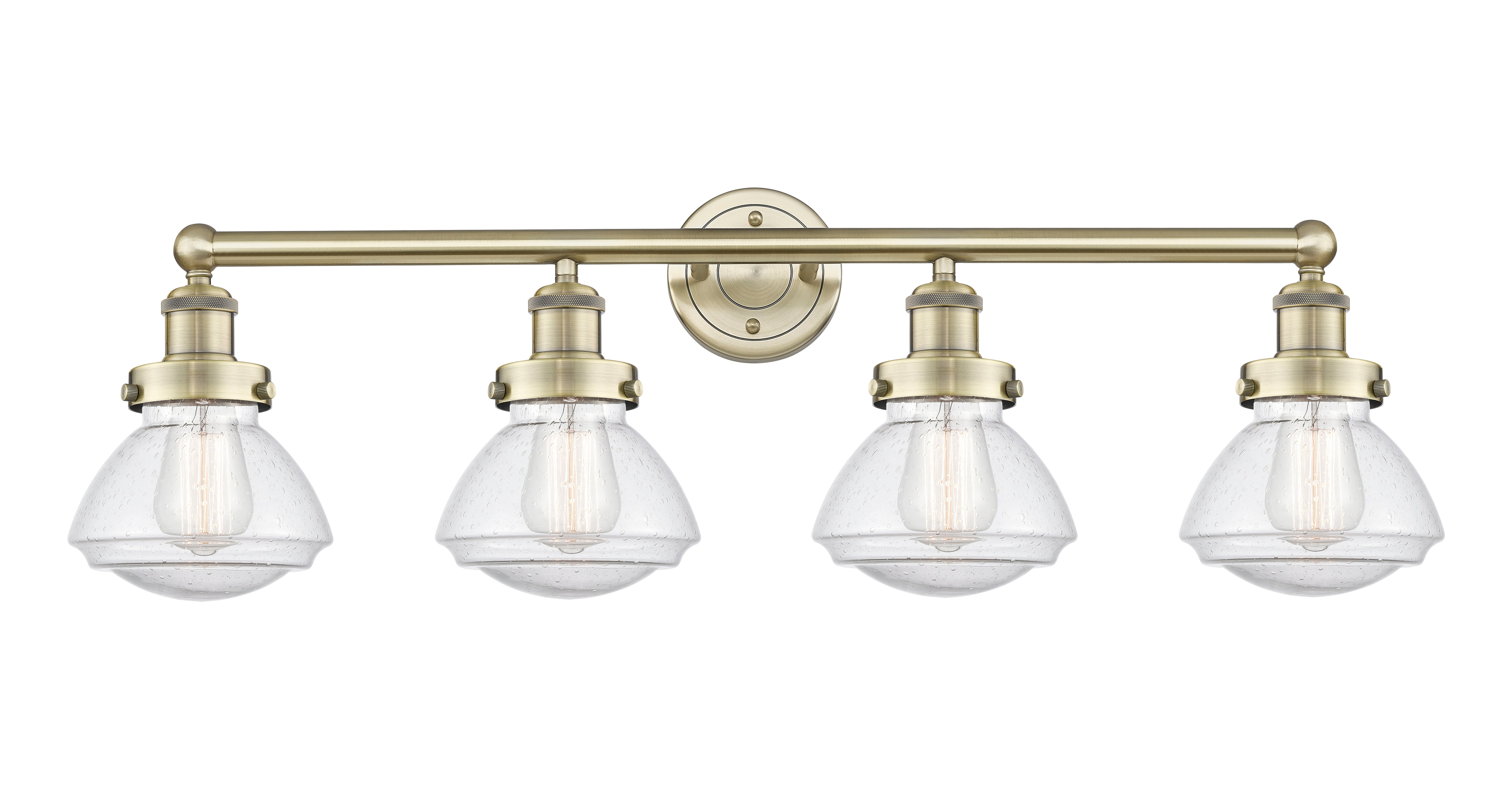 Edison Bath Vanity Light Cast Brass Steel