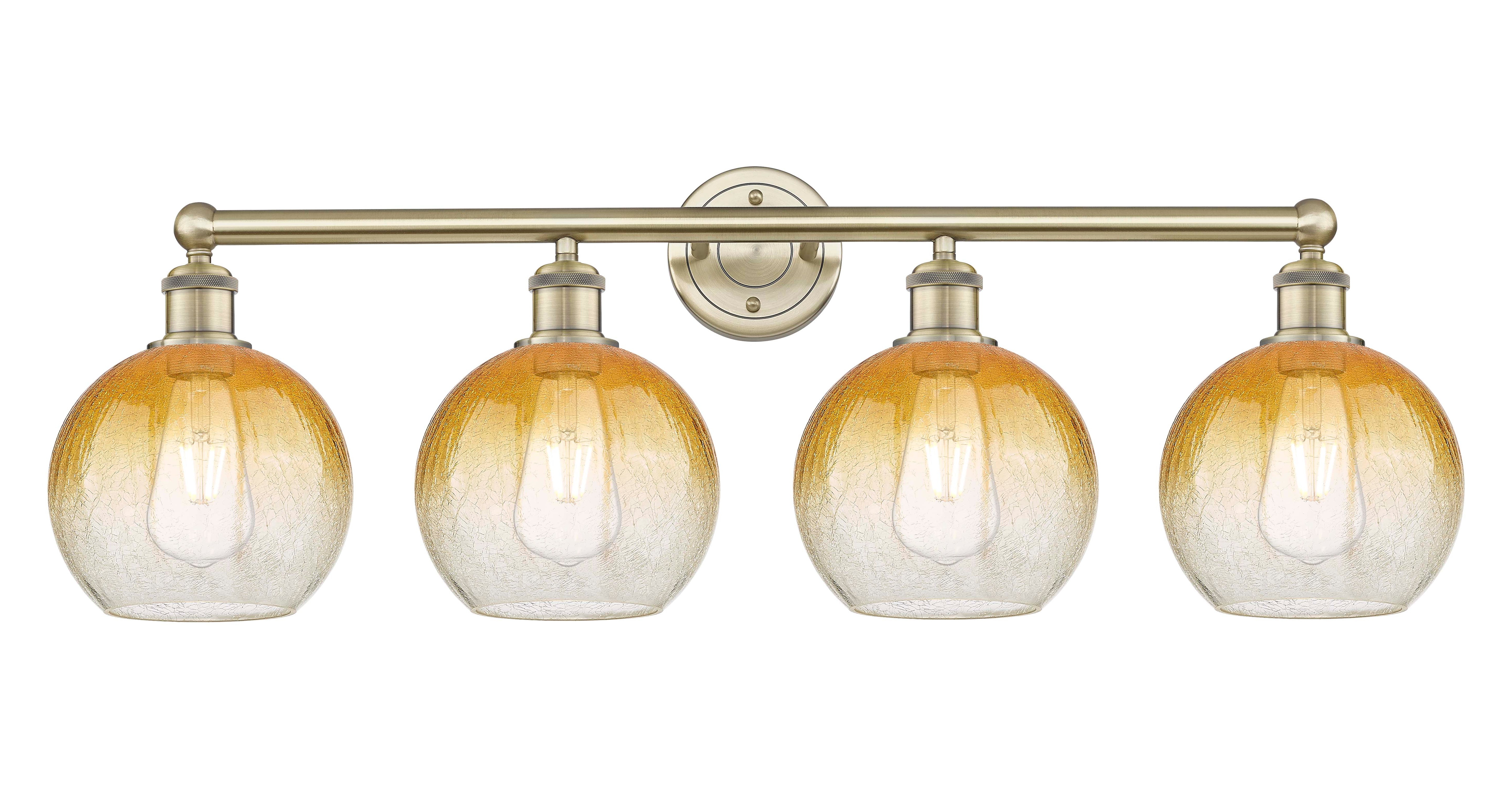 Edison Bath Vanity Light Cast Brass 33 Inch