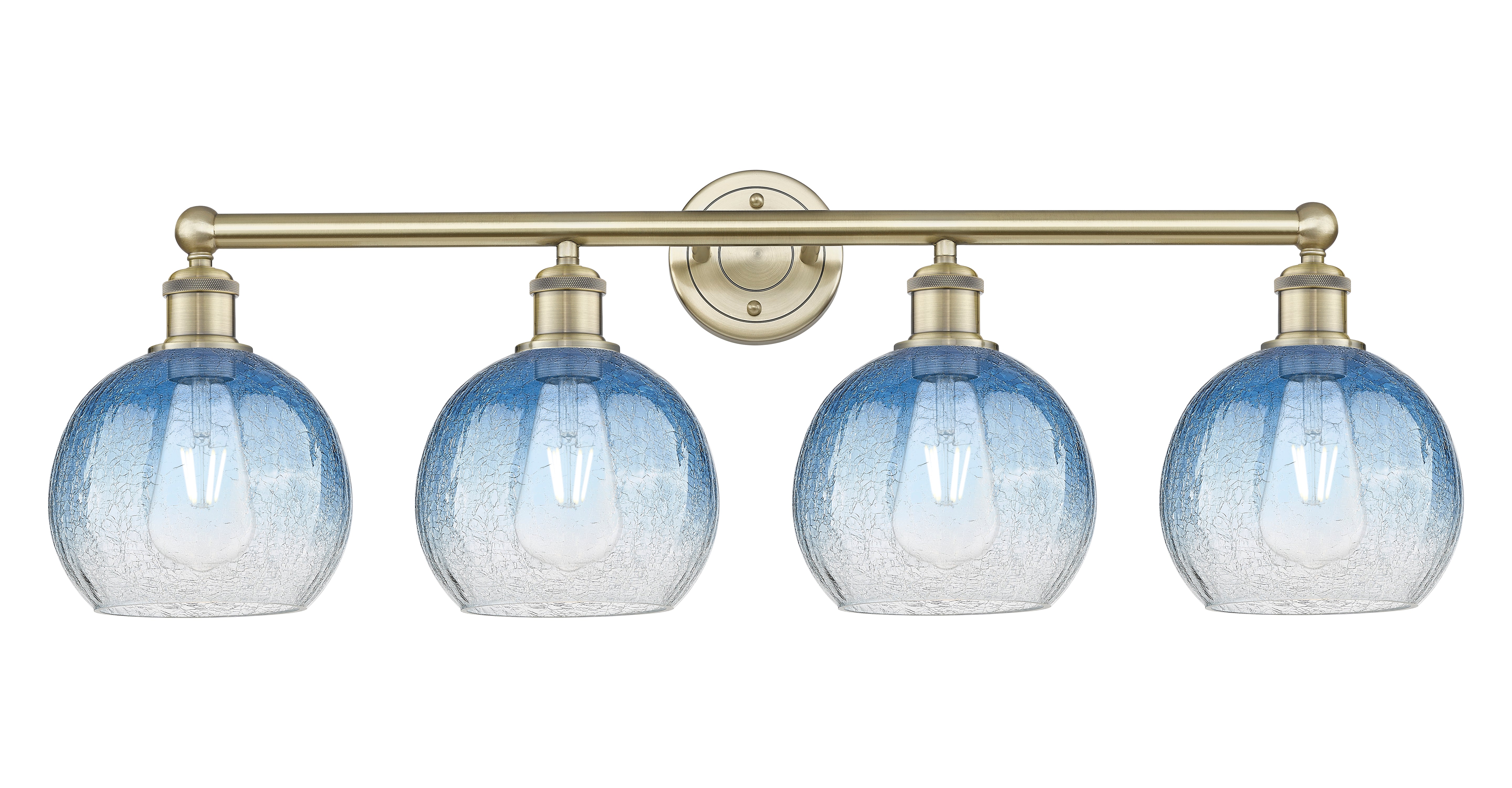 Edison Bath Vanity Light Cast Brass 33 Inch