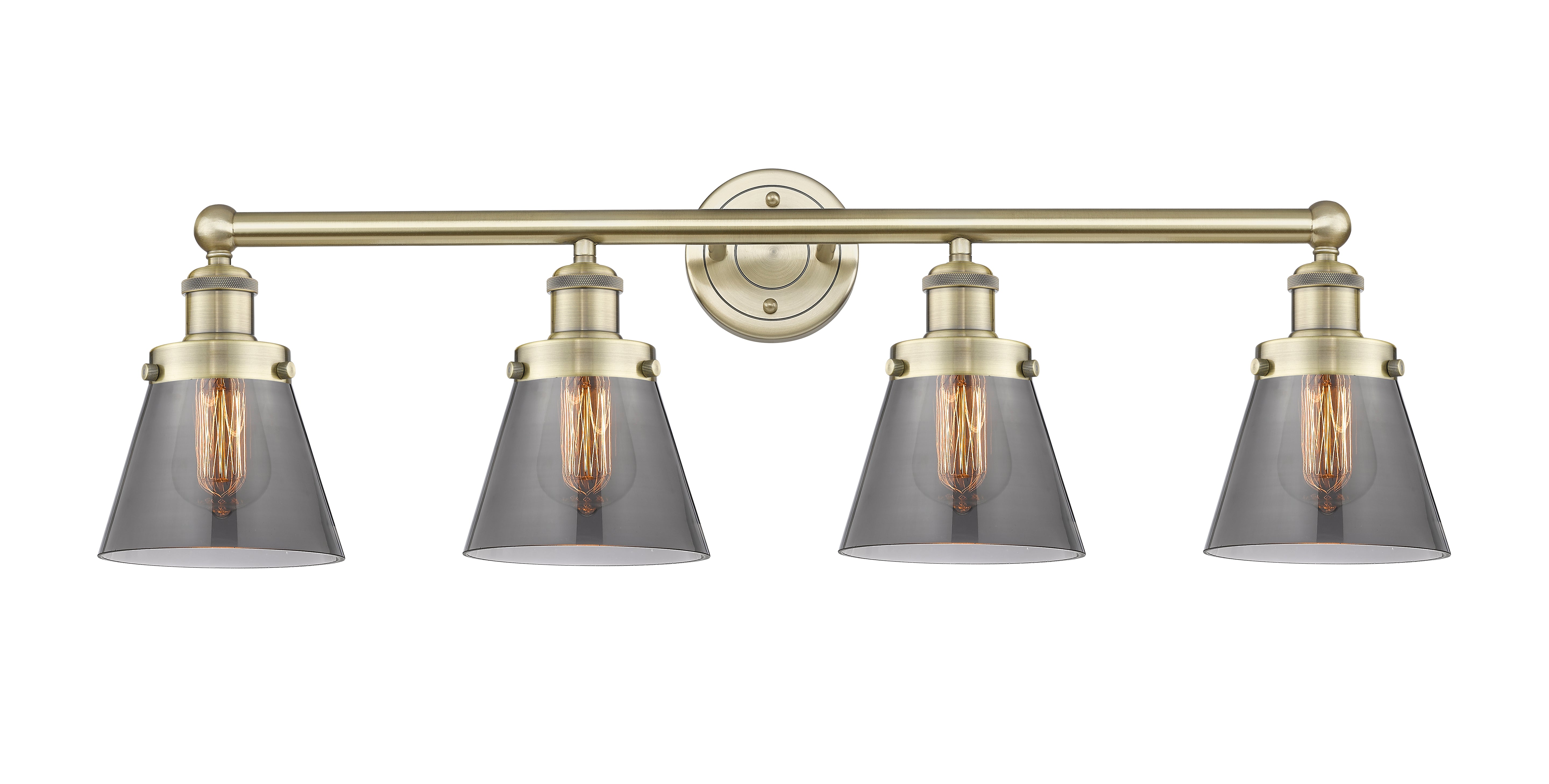Edison Vanity Cast Brass Art Nouveau