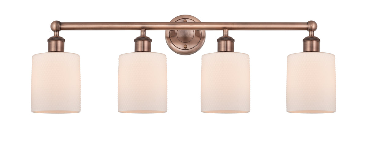 Cobbleskill 32-Inch 4-Light Bath Vanity Light 11.25-Inch High Reversible