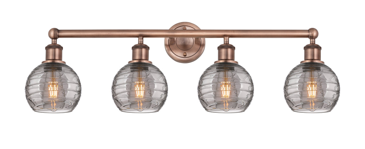 Athens Deco Swirl 33-Inch 4-Light Bath Vanity Light