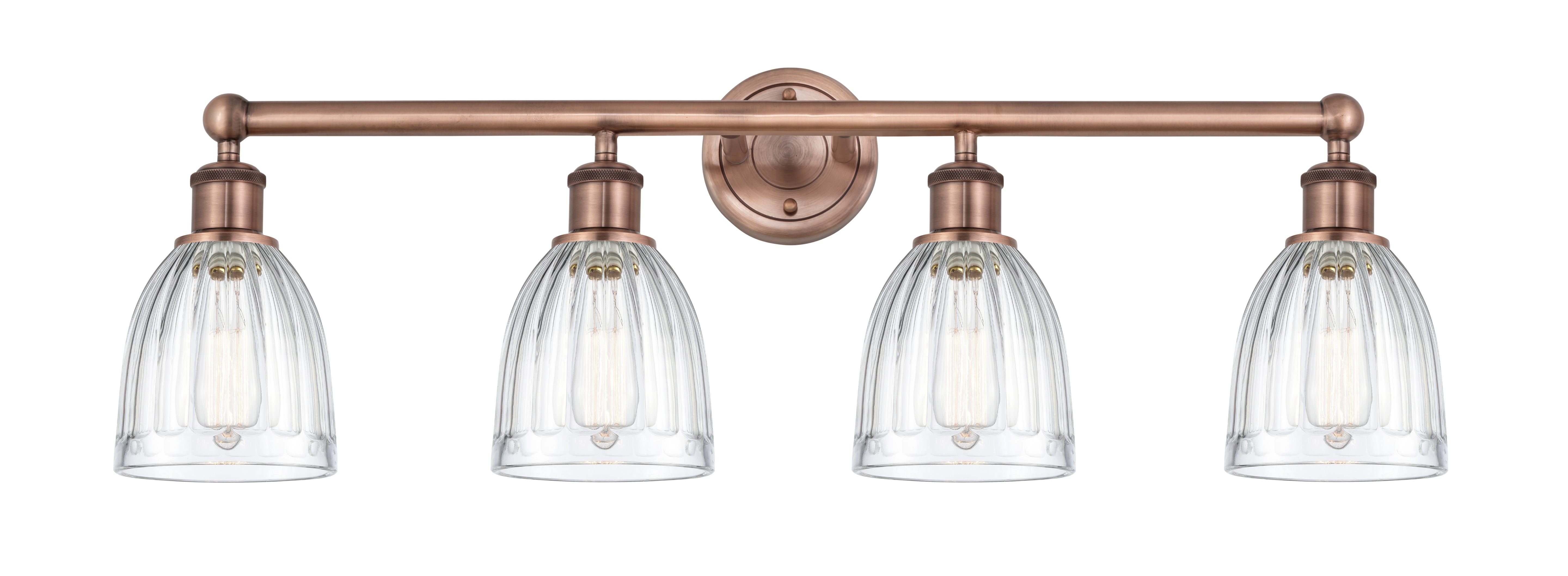 Edison Bath Vanity Light Cast Brass 35 Inch