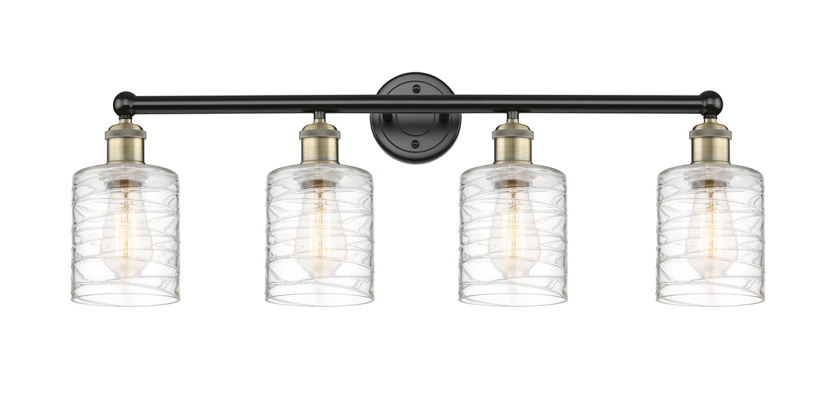 Cobbleskill 32-Inch 4-Light Bath Vanity Light 11.25-Inch High Dimmable