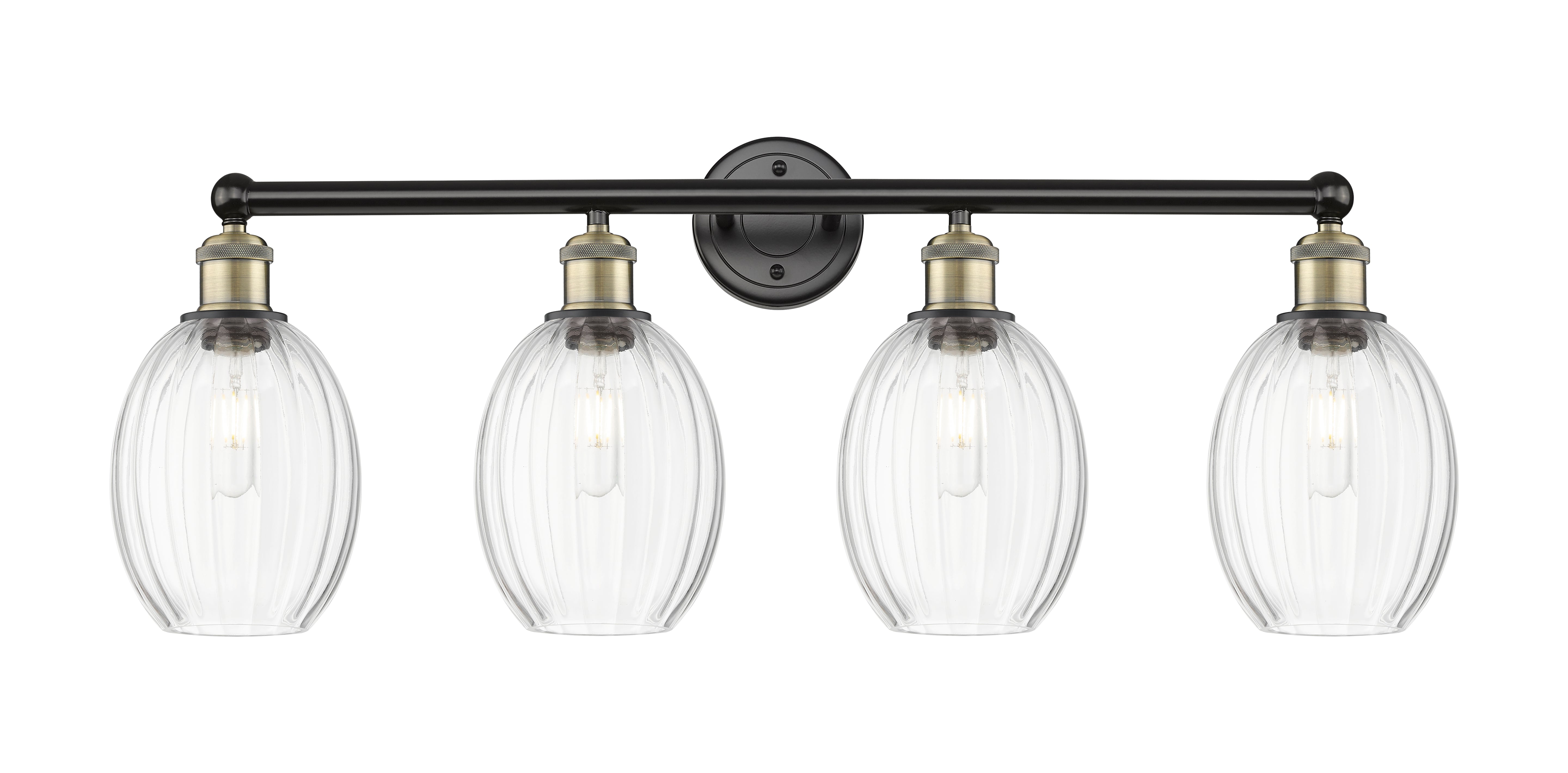 Edison Bath Vanity Light Cast Brass Glass