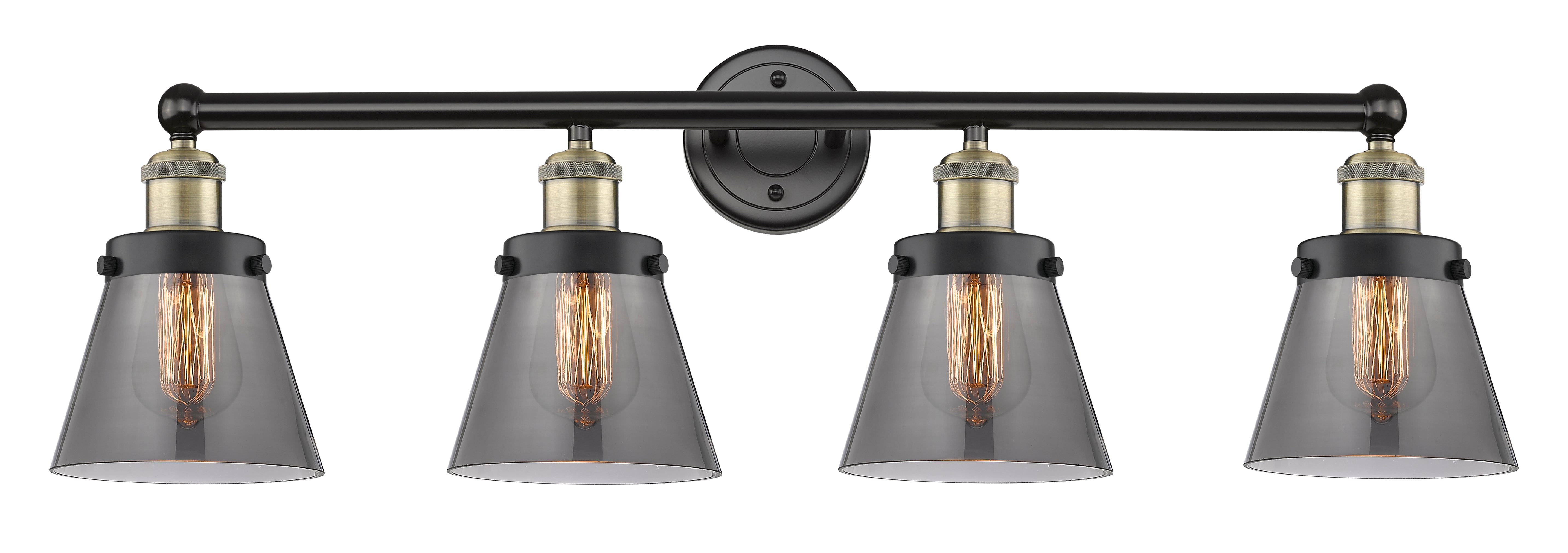 Edison Vanity Cast Brass Art Nouveau