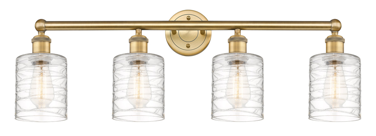 Cobbleskill 32-Inch 4-Light Bath Vanity Light 11.25-Inch High Dimmable